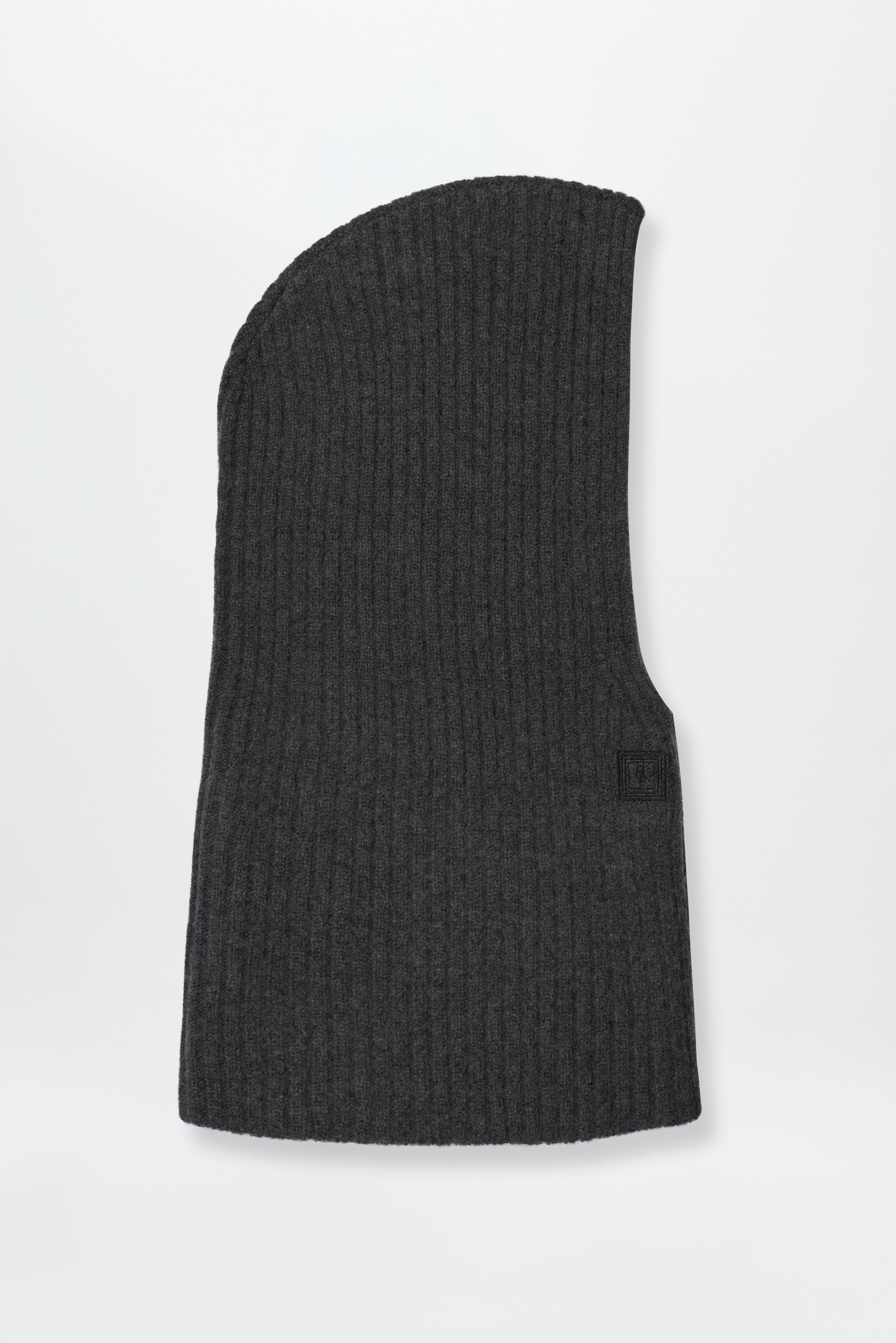 Cashmere Rib Hood Graphite