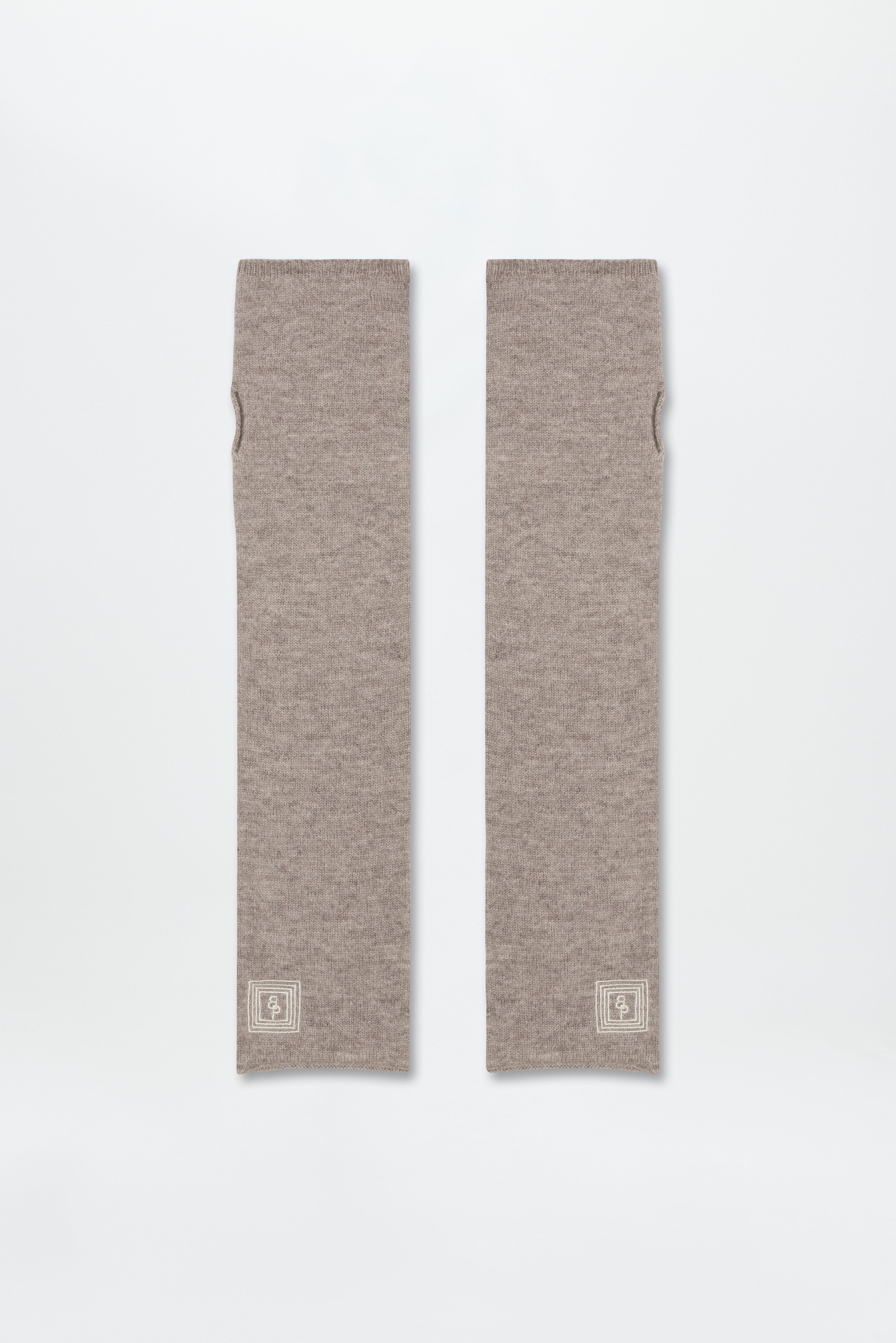 Cashmere Fine Arm Warmers Taupe