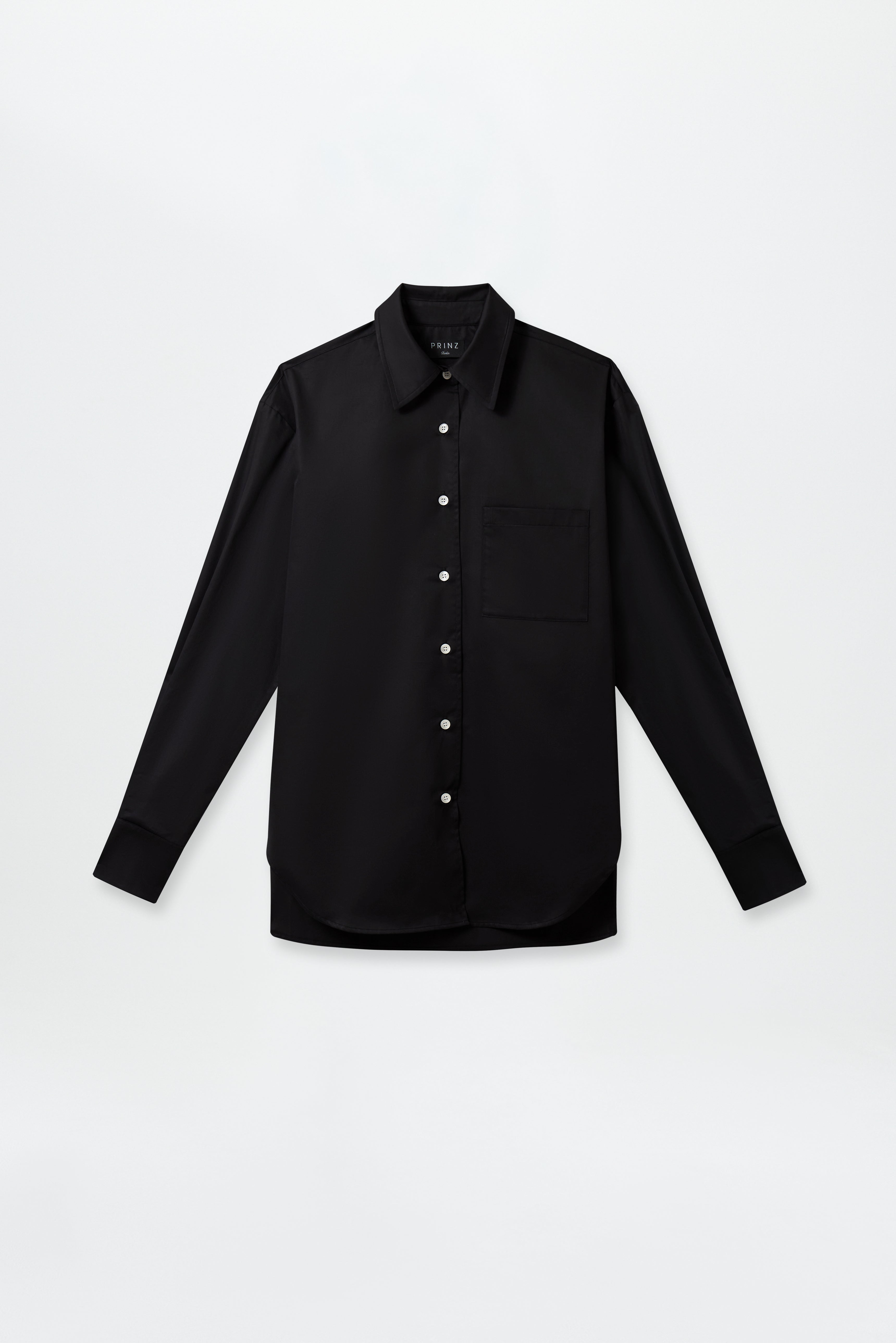 Cotton Oversized Blouse Black