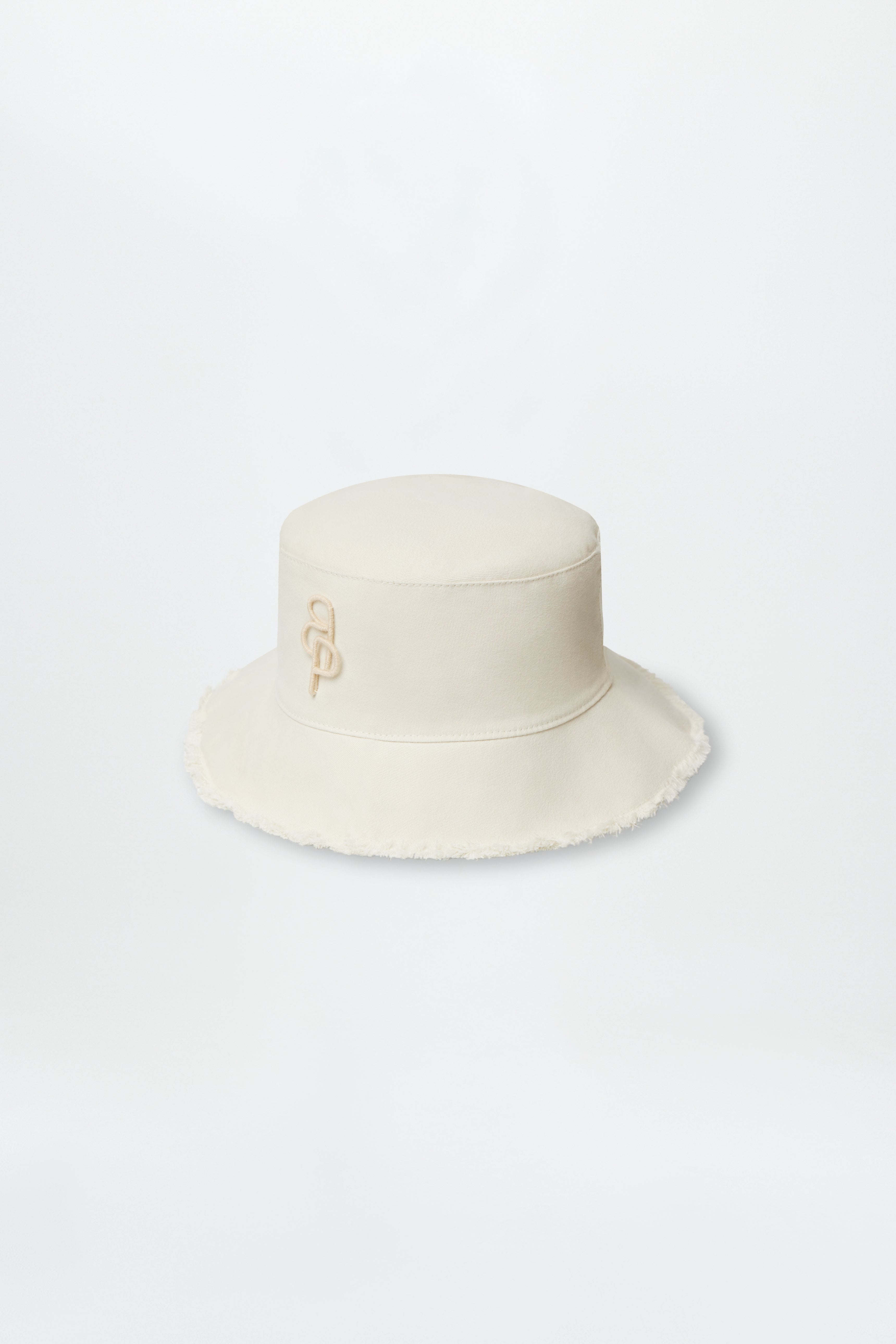 Cotton Fringed Bucket Hat Taupe