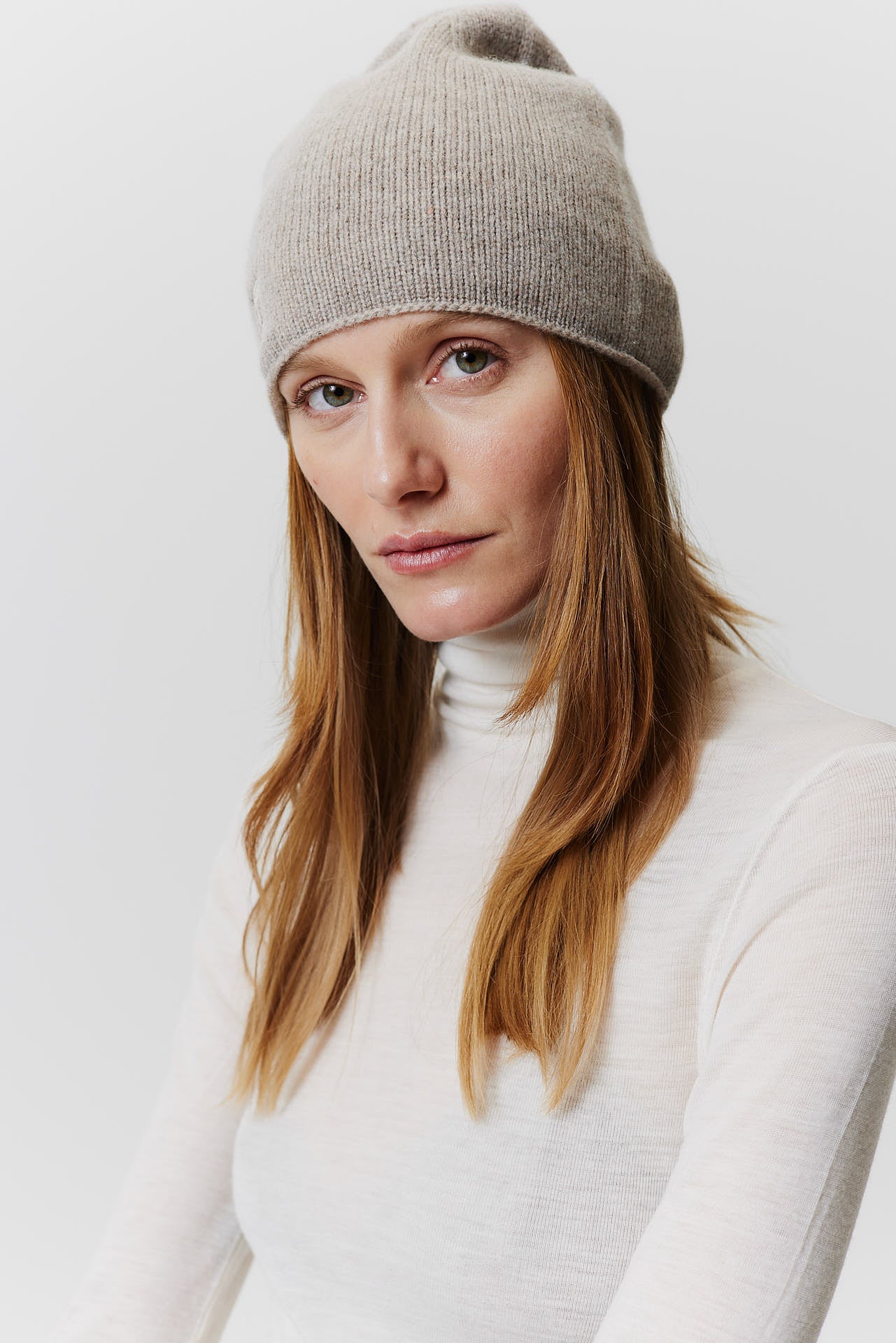 Kaschmir Beanie Fine Knit Taupe