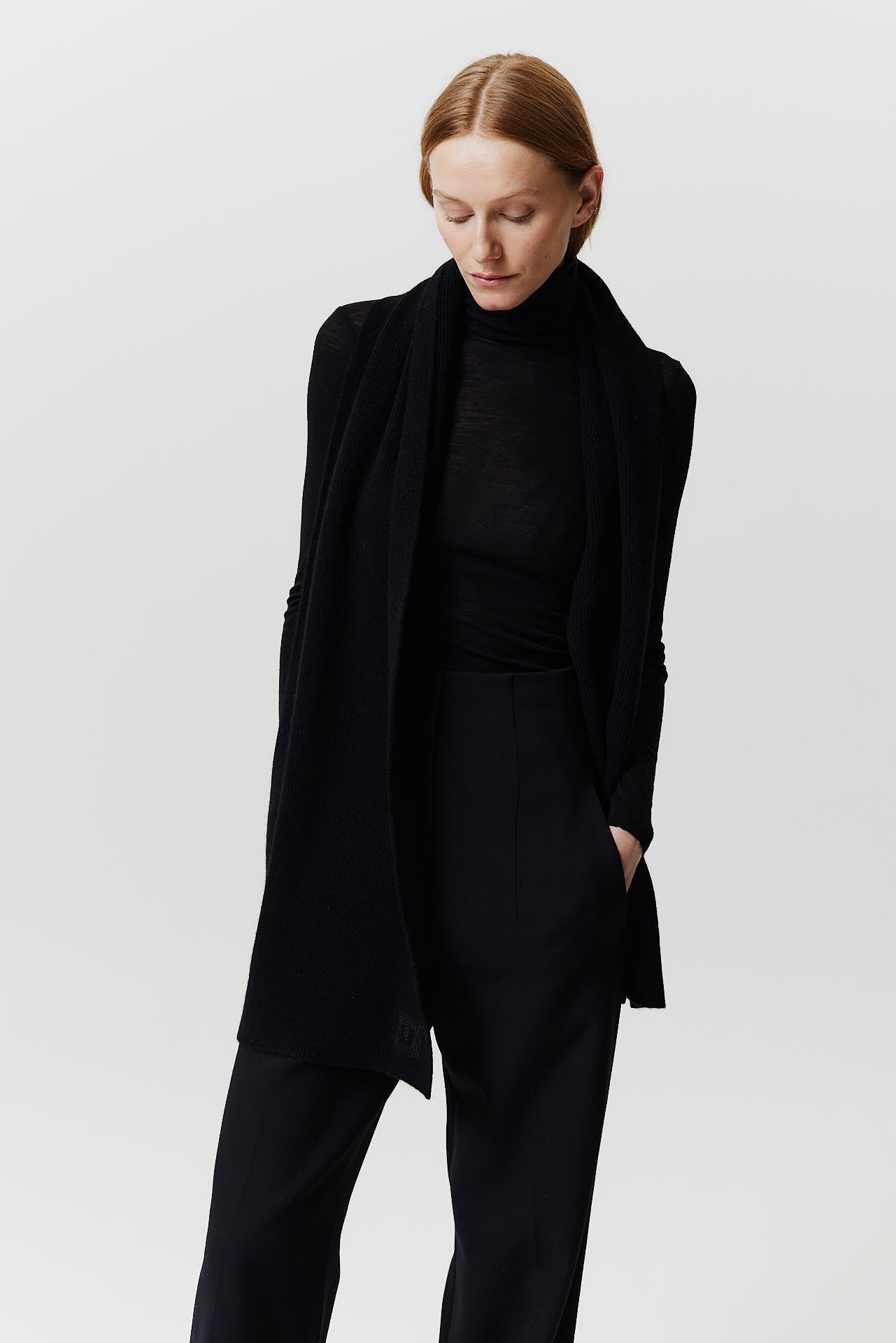 Cashmere Classic Scarf Black