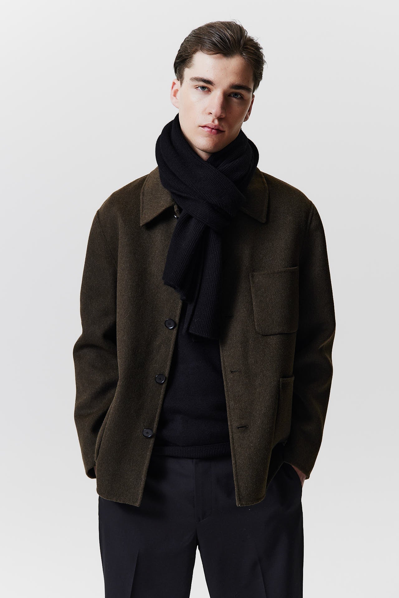 Cashmere Classic Scarf Black