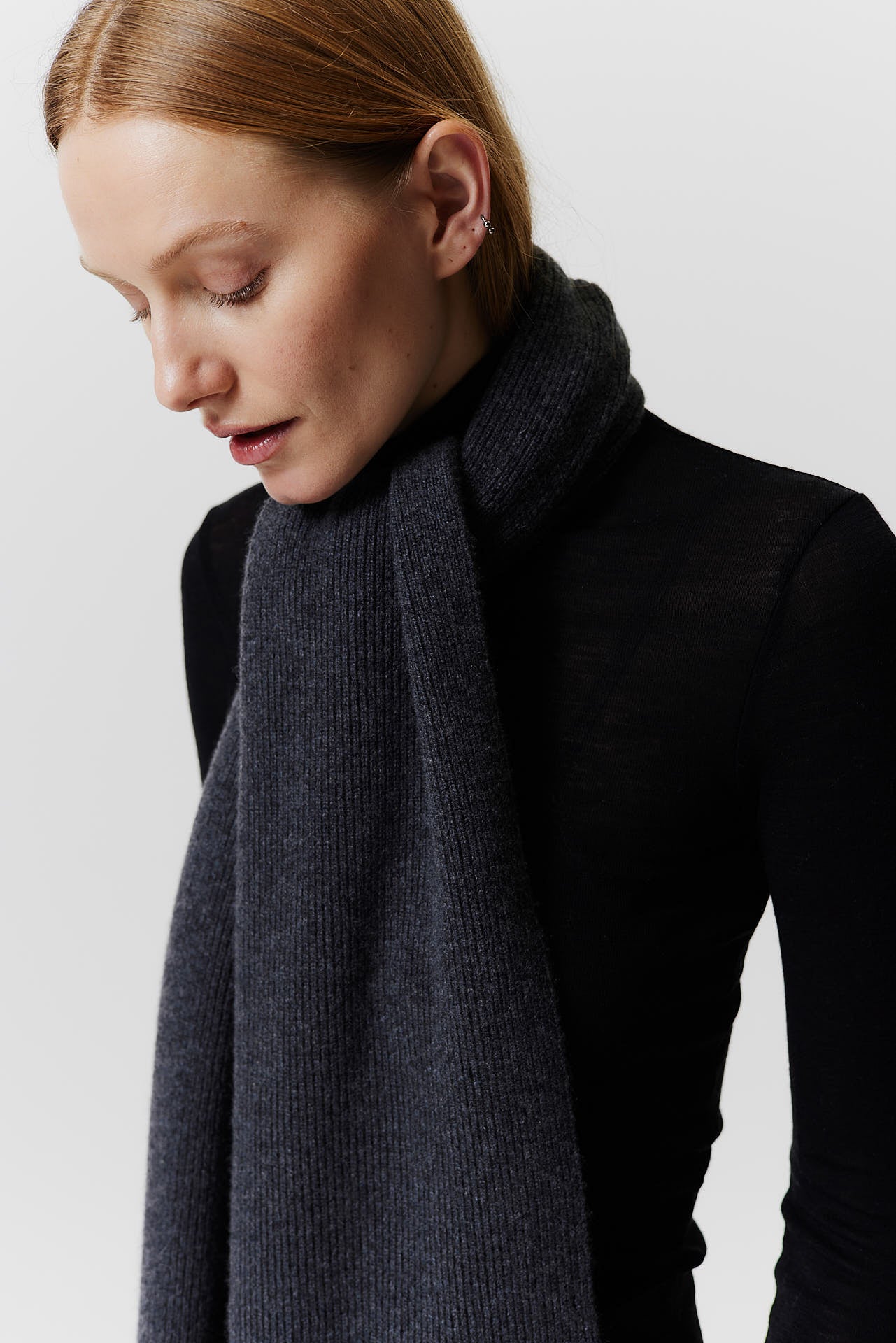 Cashmere Classic Scarf Graphite