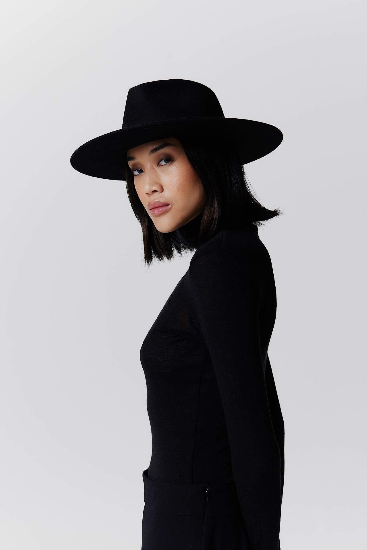 Merino Fedora Hat Black