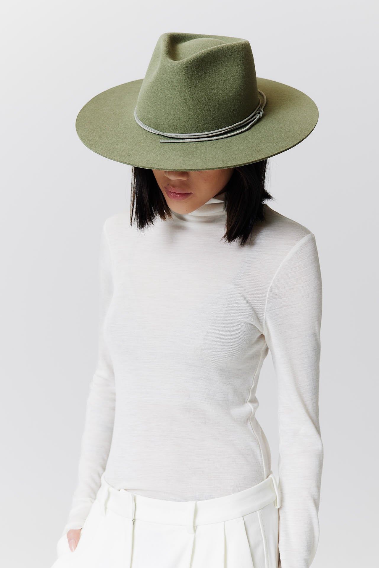 Merino Fedora Hat Pistachio