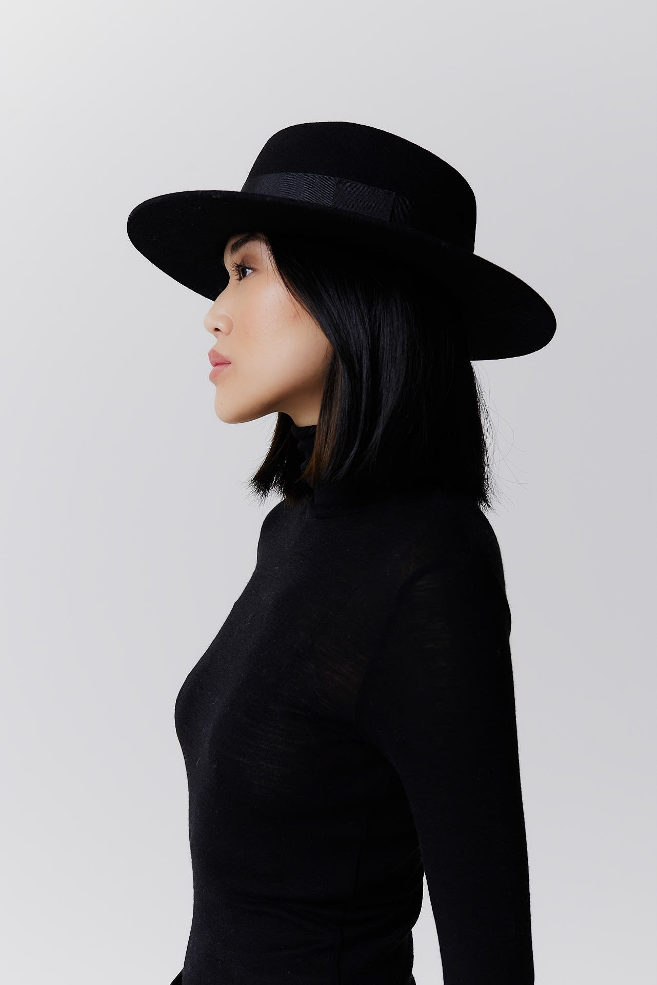 Merino 344 Hut Short Brim Black