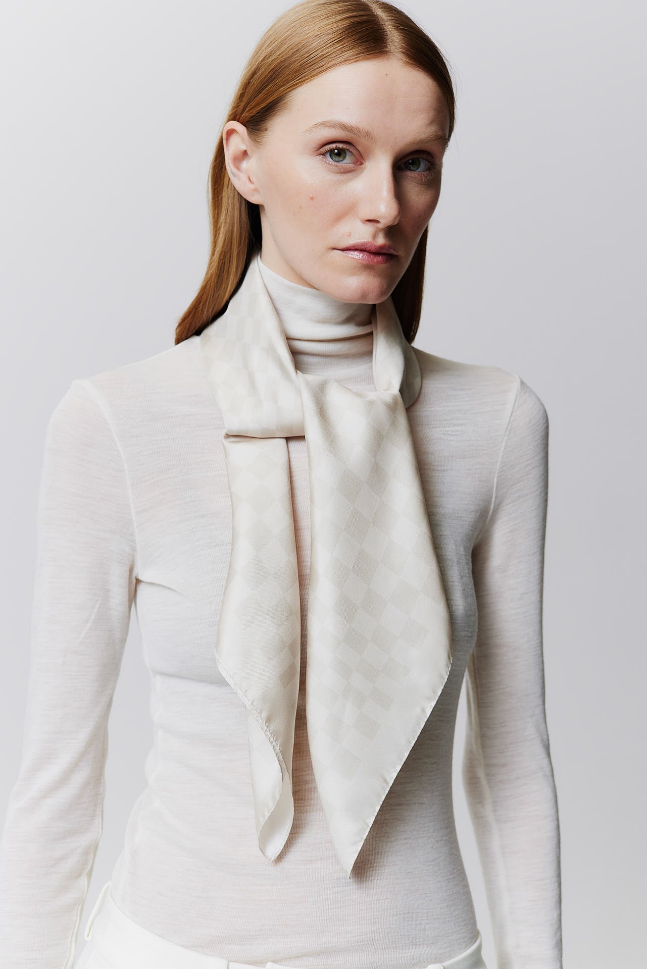 Silk Scarf Illusion 90 Off-White
