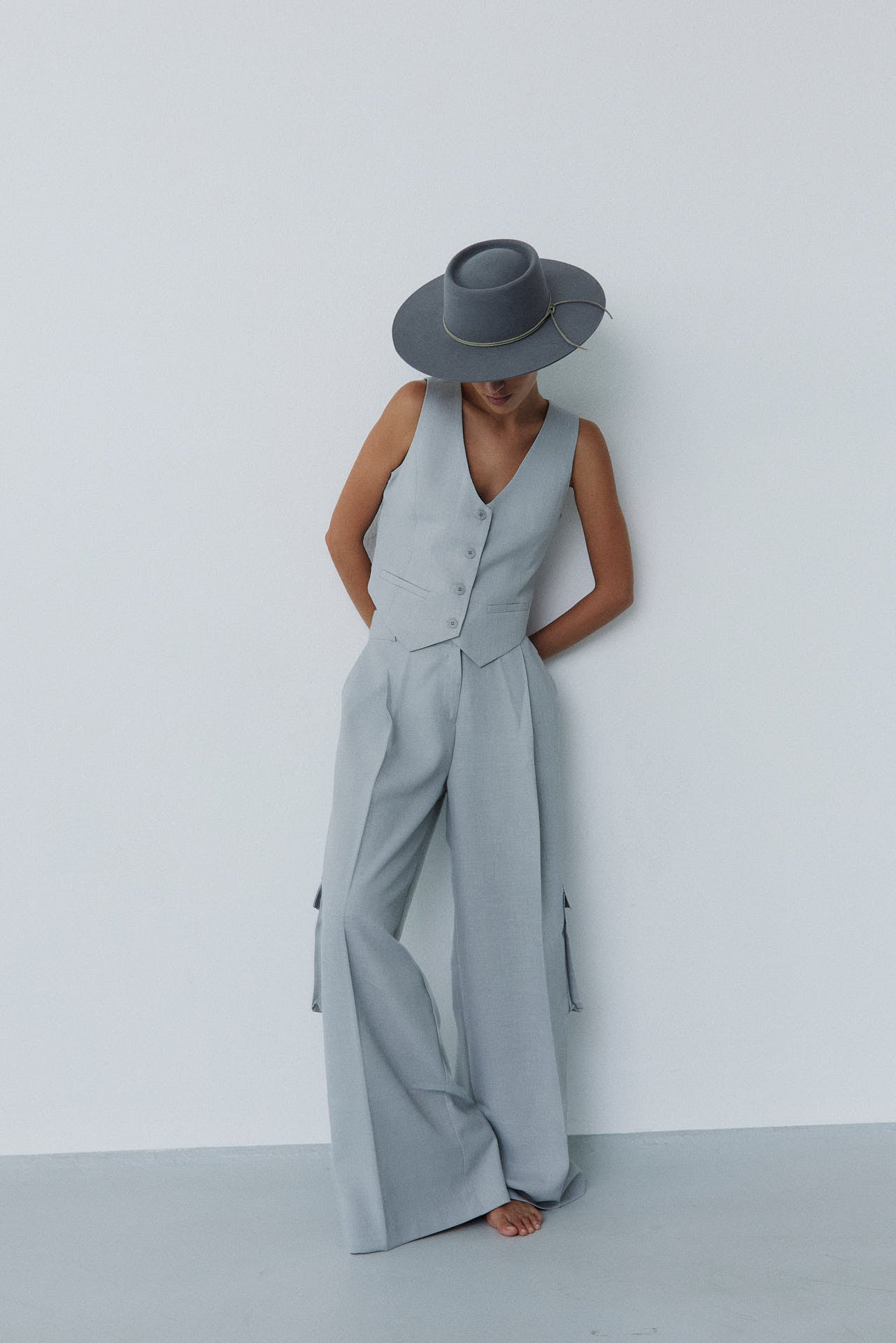 Merino 344 Hat Stone Grey