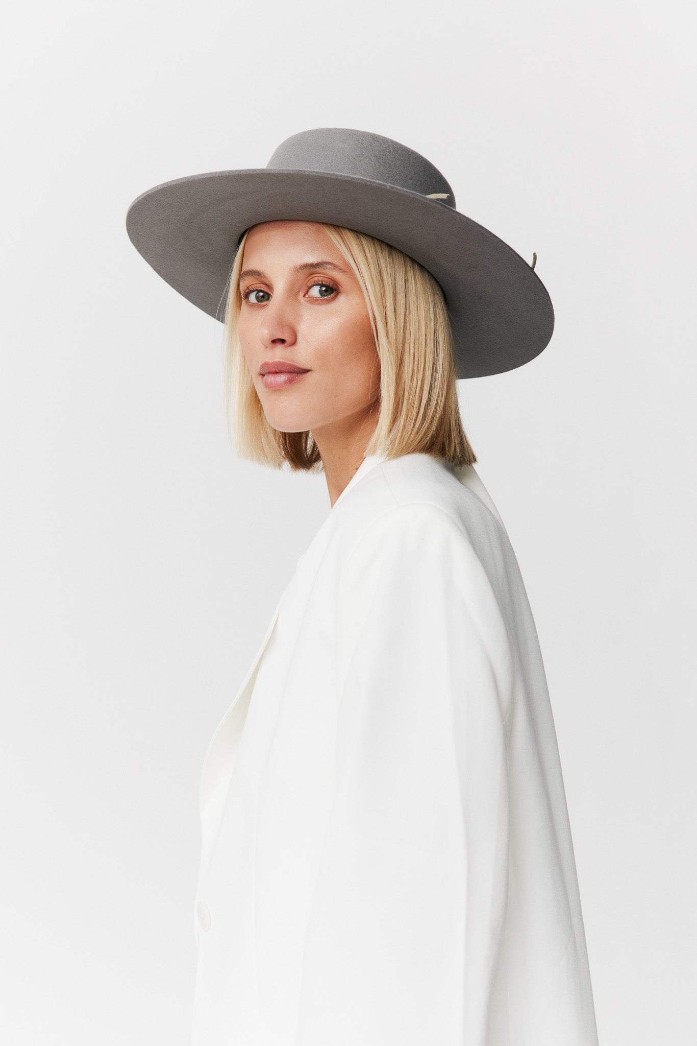 Merino 344 Hut Classic Brim Stone Grey