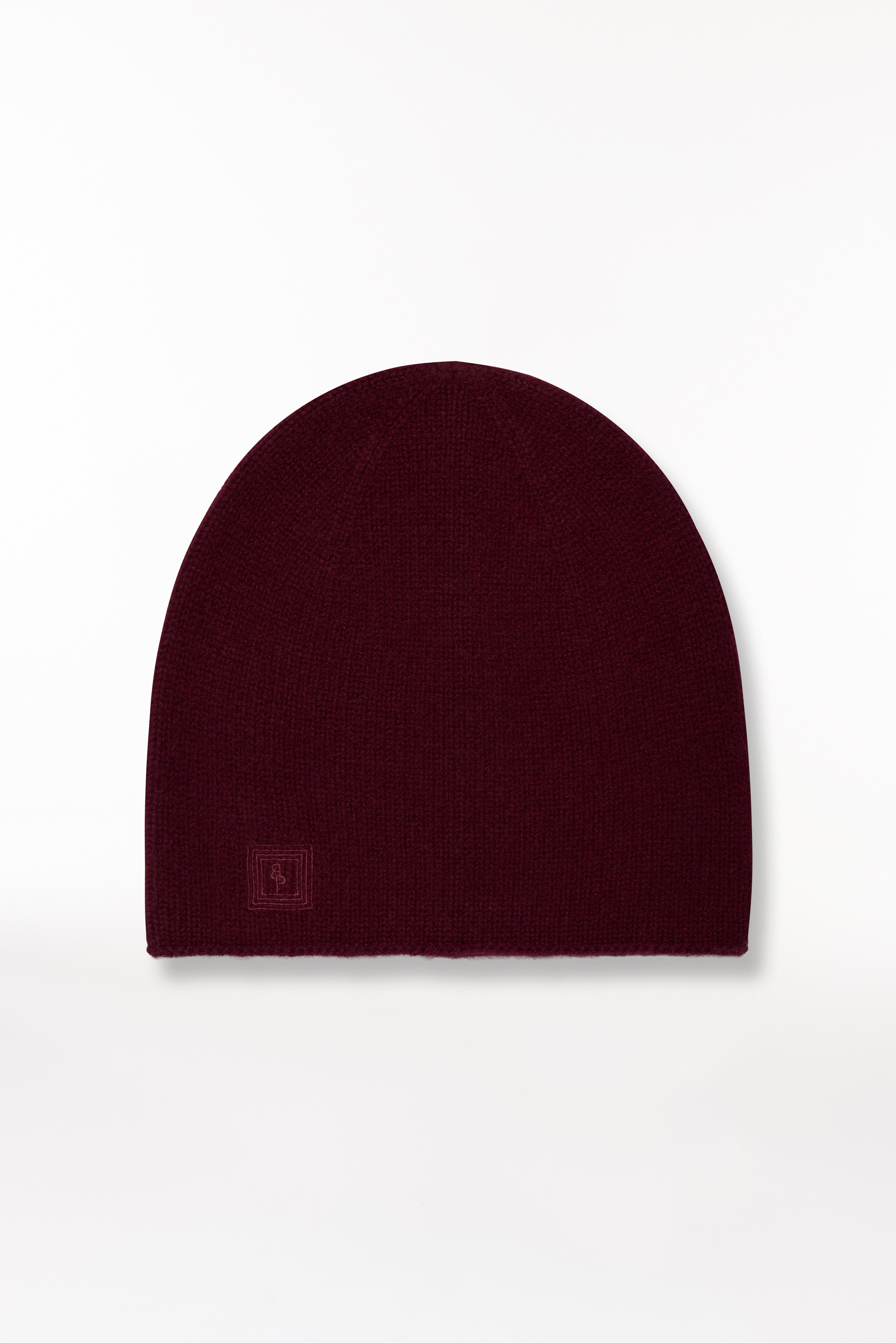 Cashmere Fine Beanie Burgundy