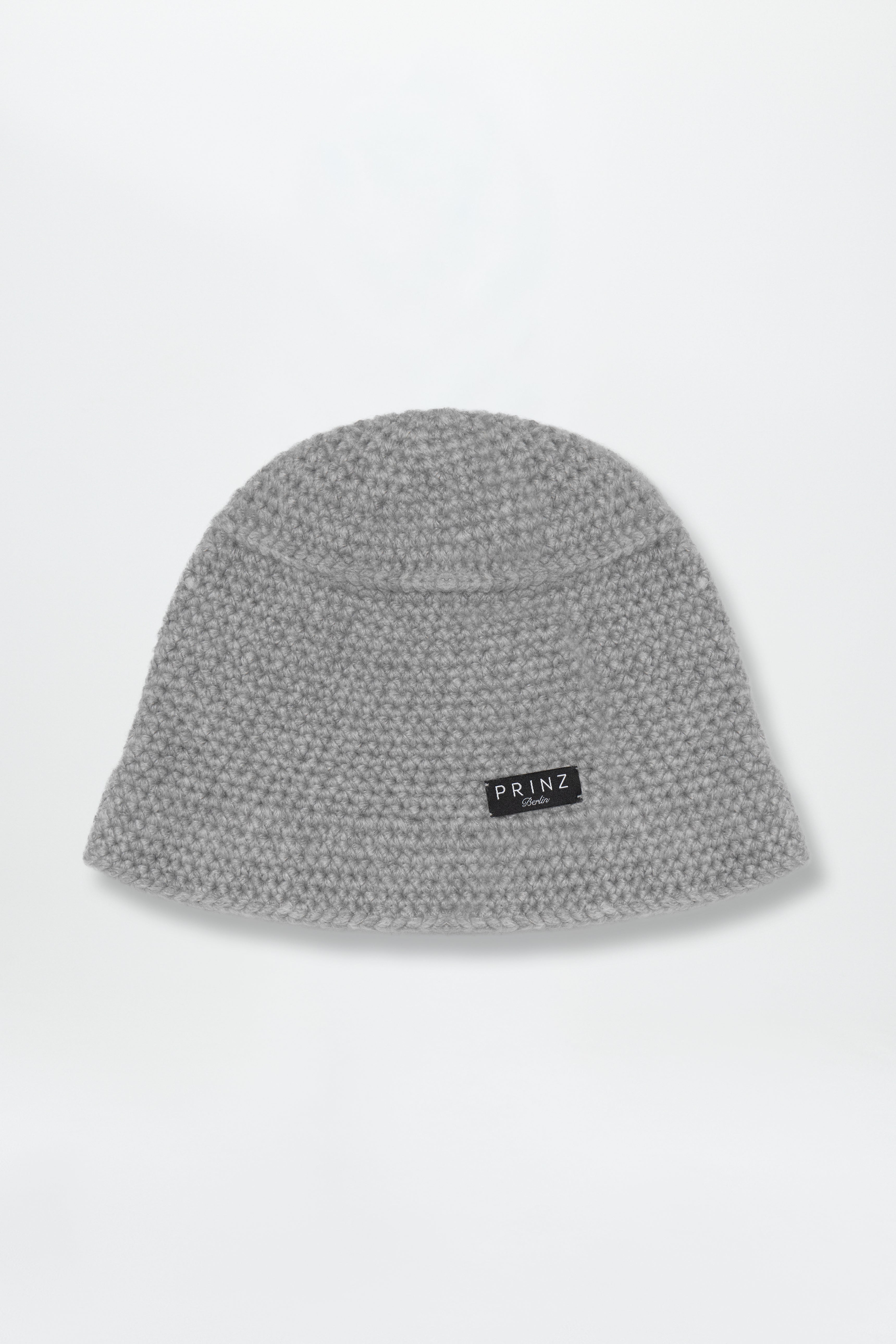 Cashmere Handmade Bucket Hat Light Grey