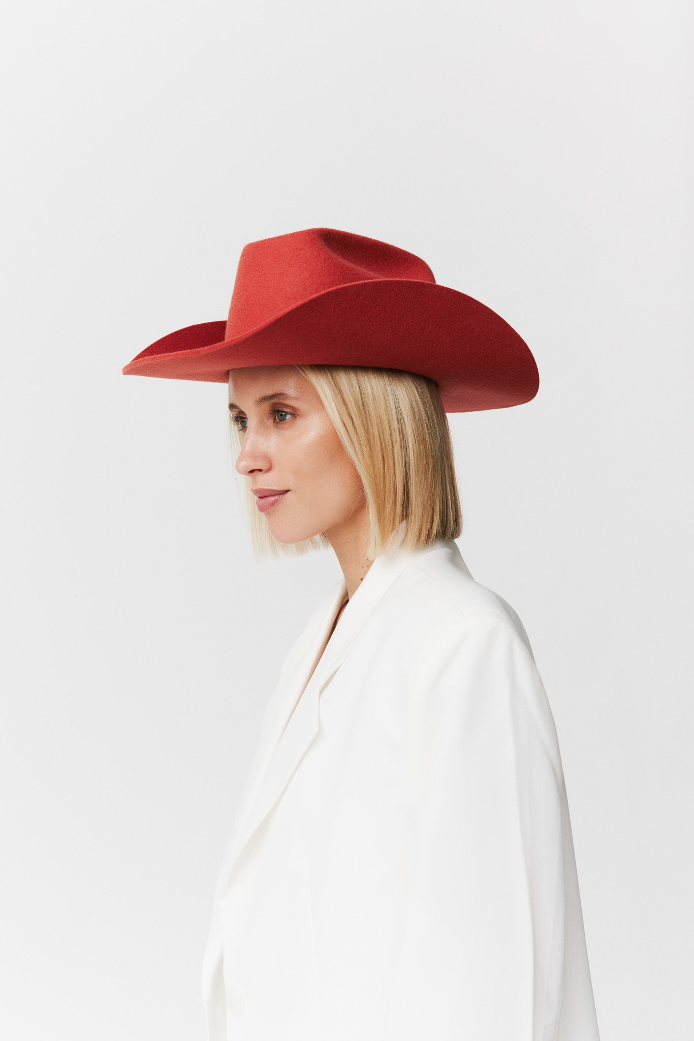 Merino Cowboy Hut Lifted Brim Copper