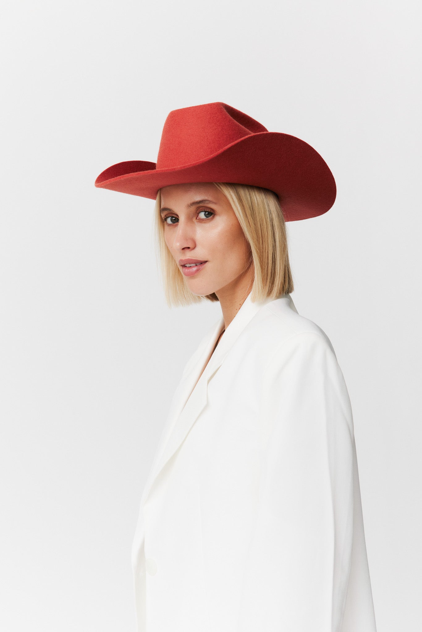 Merino Cowboy Hut Lifted Brim Copper