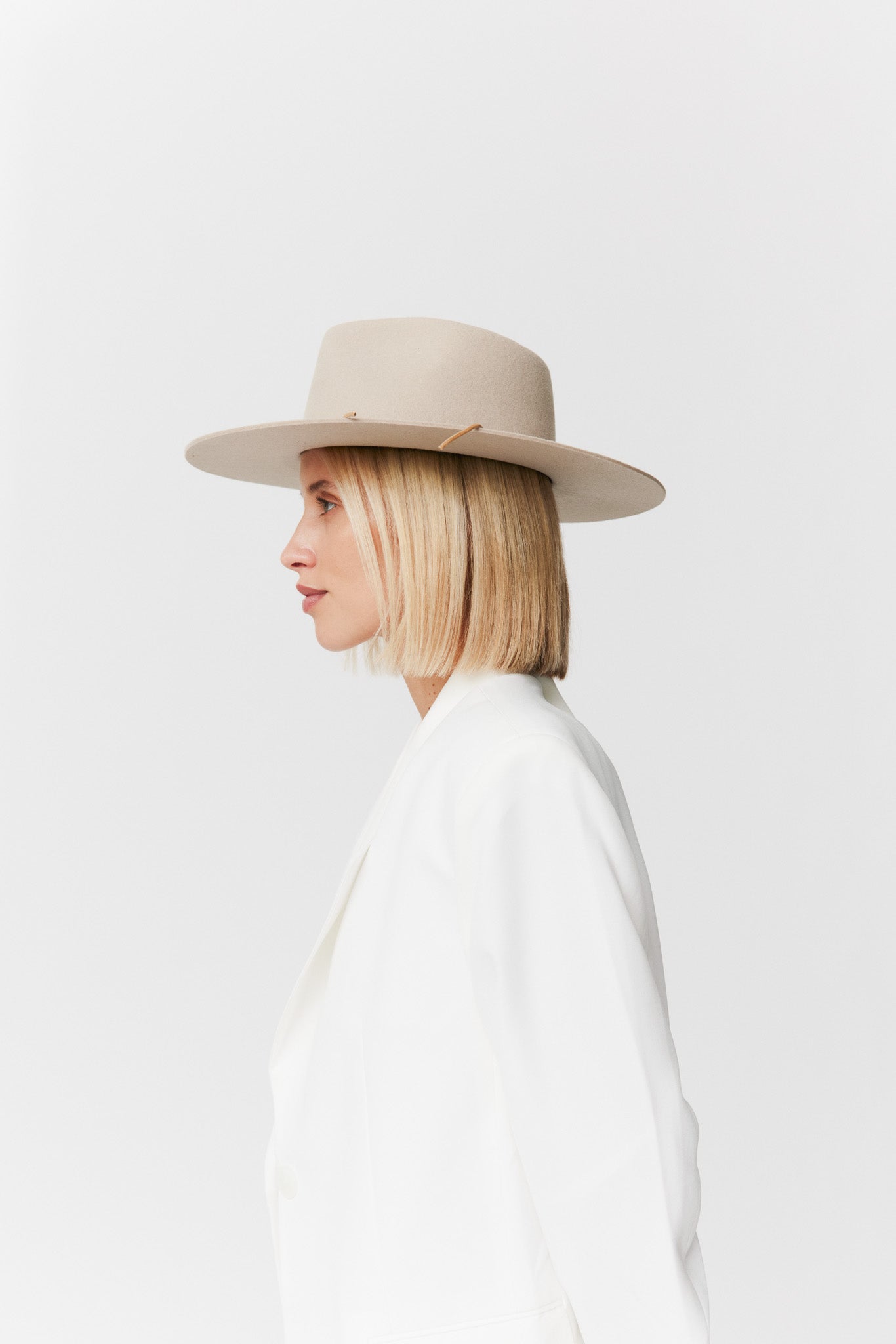 Fedora Hut Damen aus Merino Wolle Sesame Prinz Berlin Lookbook