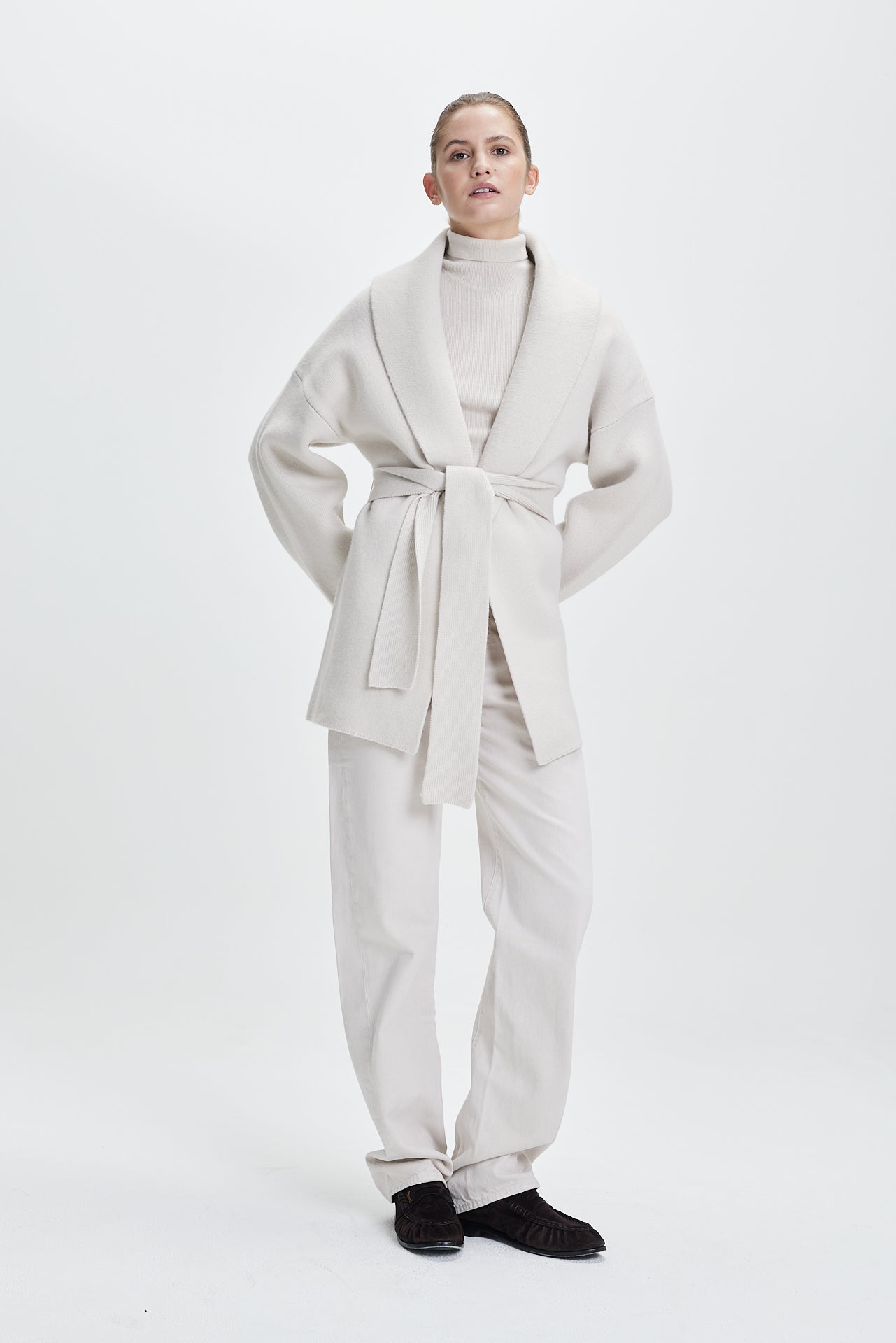 Chunky Belt Cardigan Vanilla