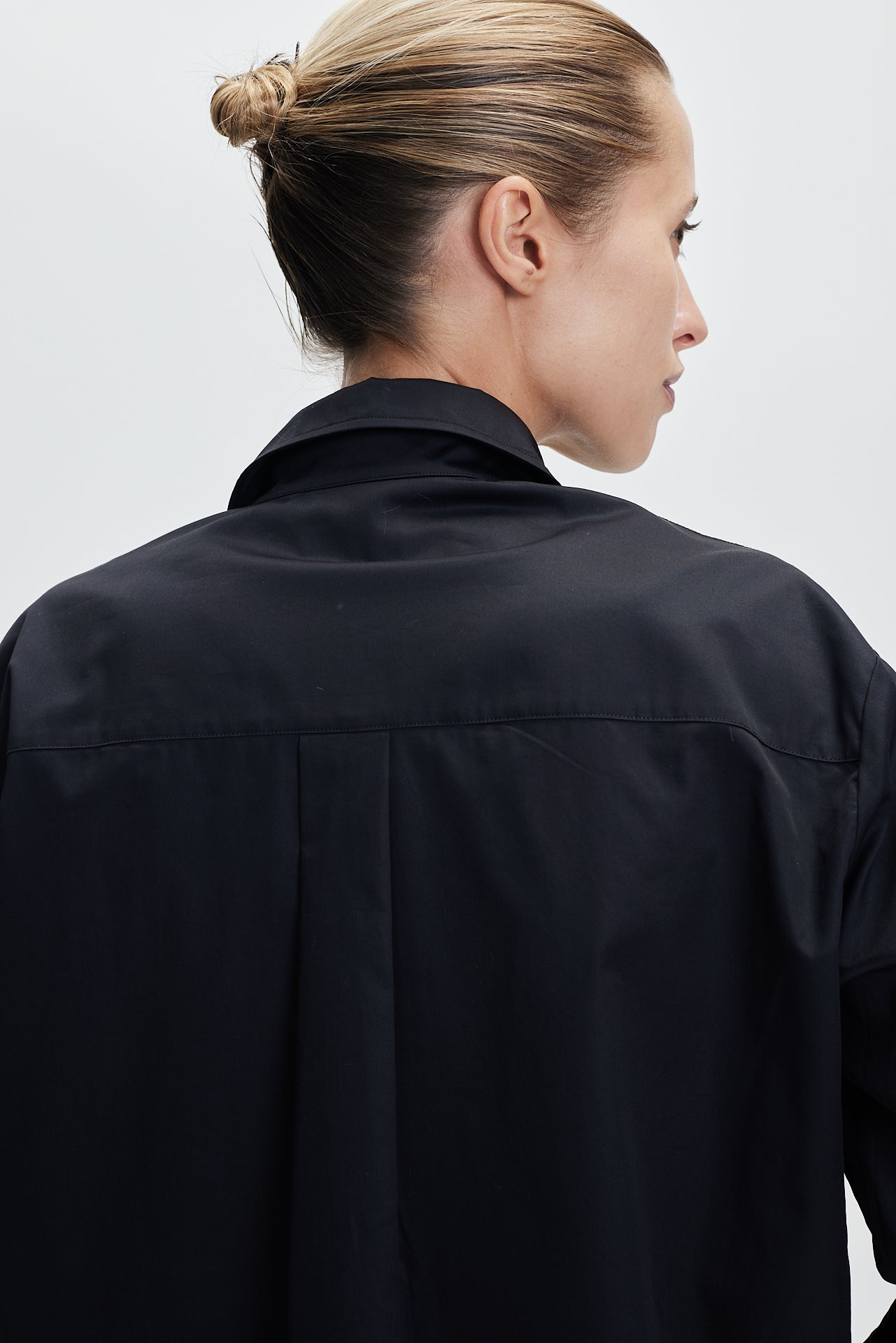 Cotton Oversized Blouse Black