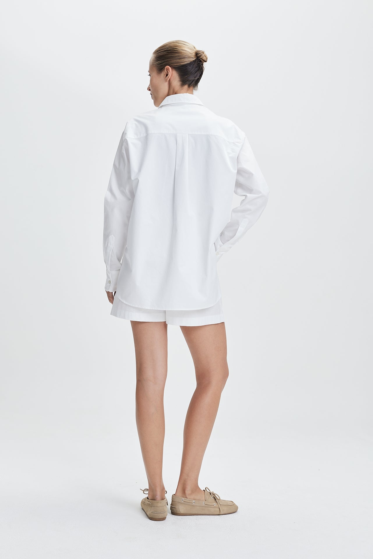 Cotton Oversized Blouse White
