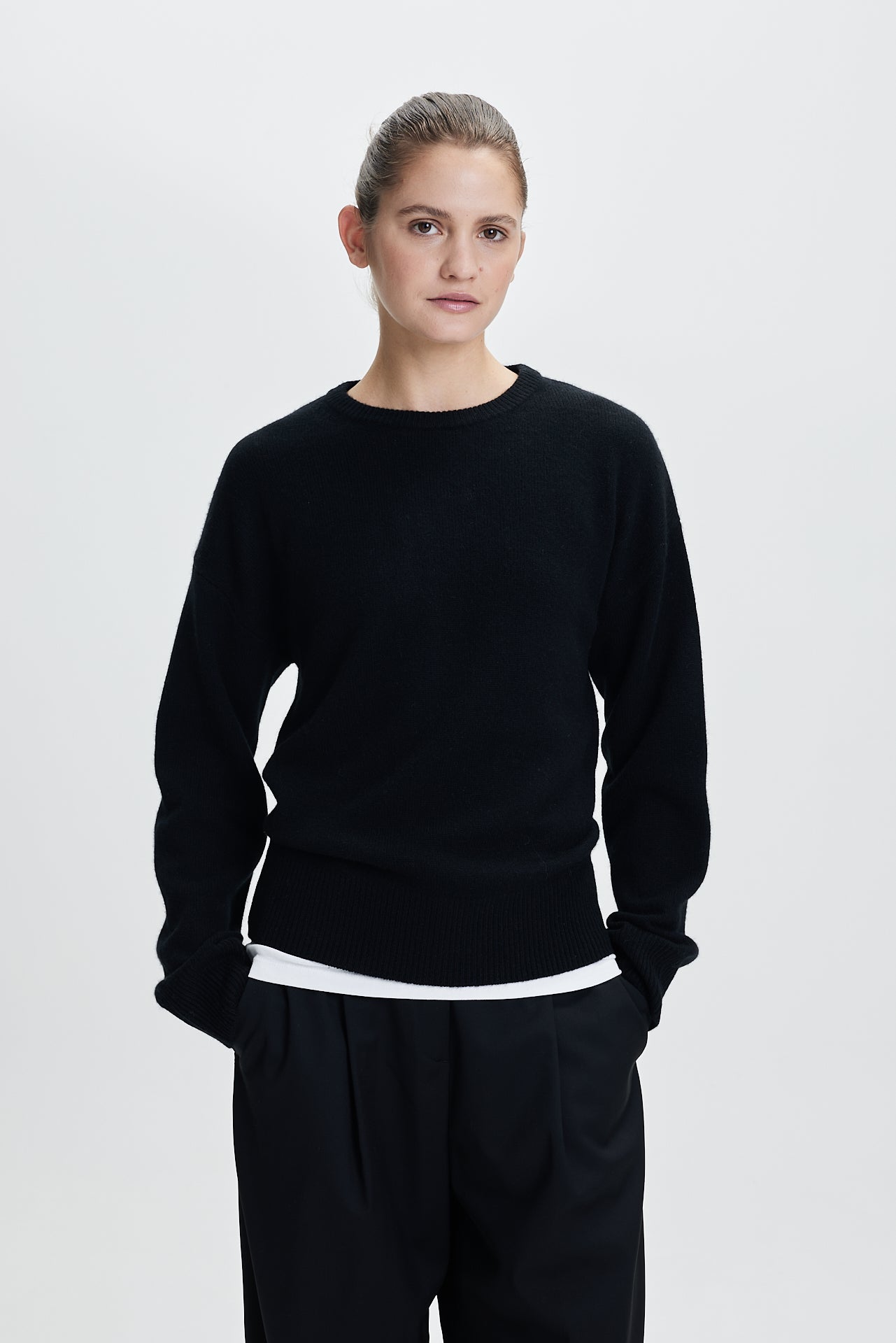 Fine Crewneck Sweater Black