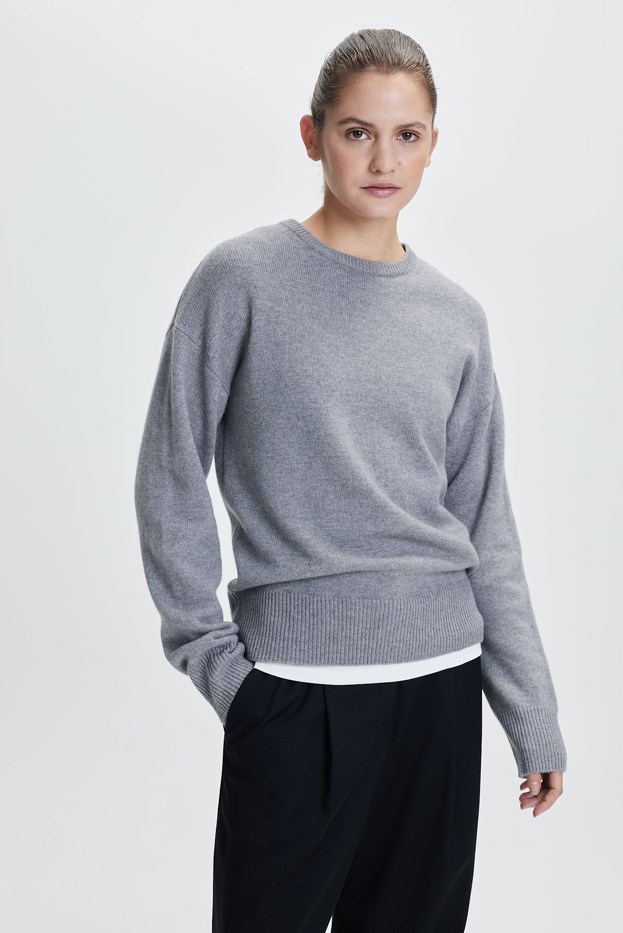 Fine Crewneck Sweater Grey
