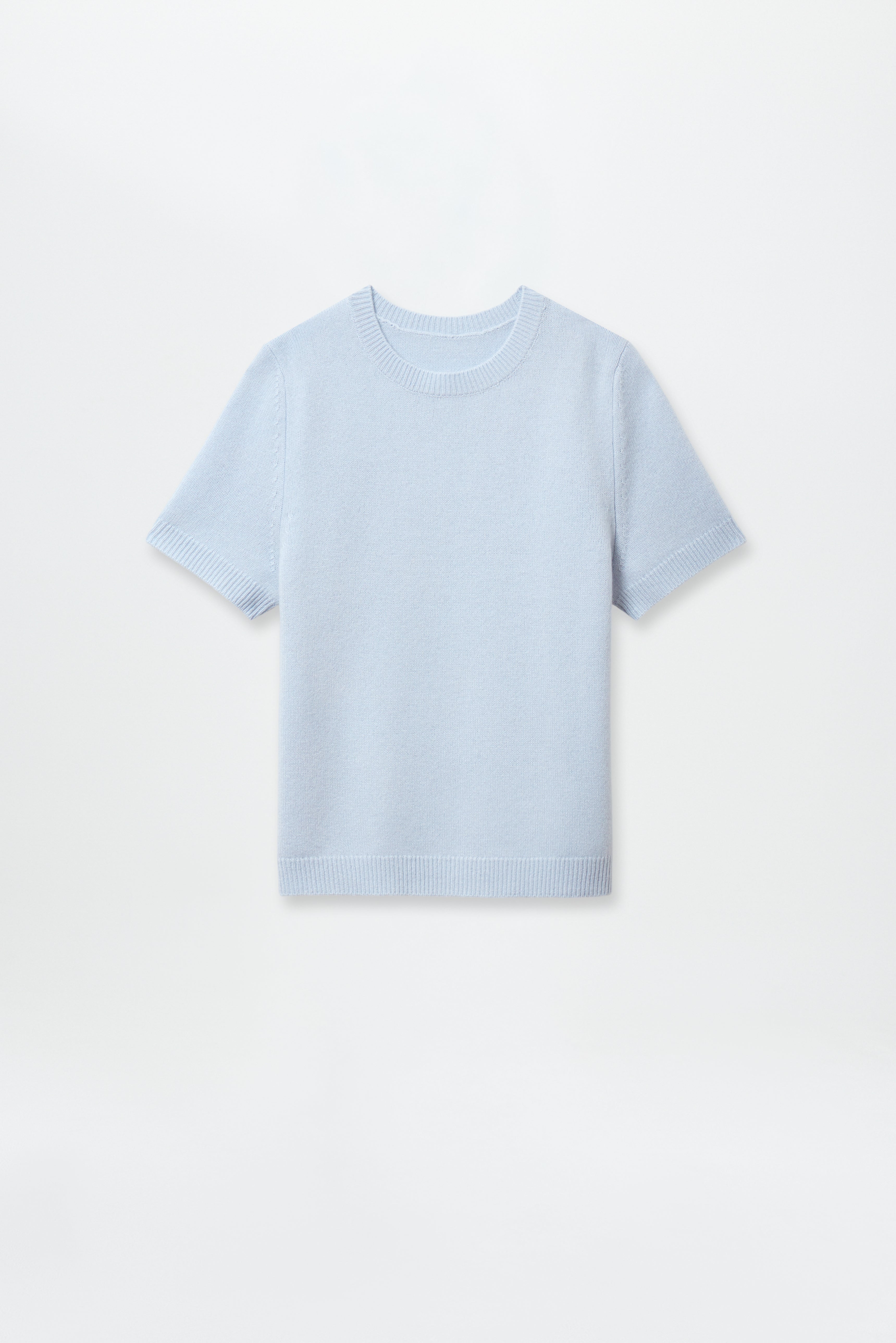 Fine Oversized T-Shirt Powder Blue