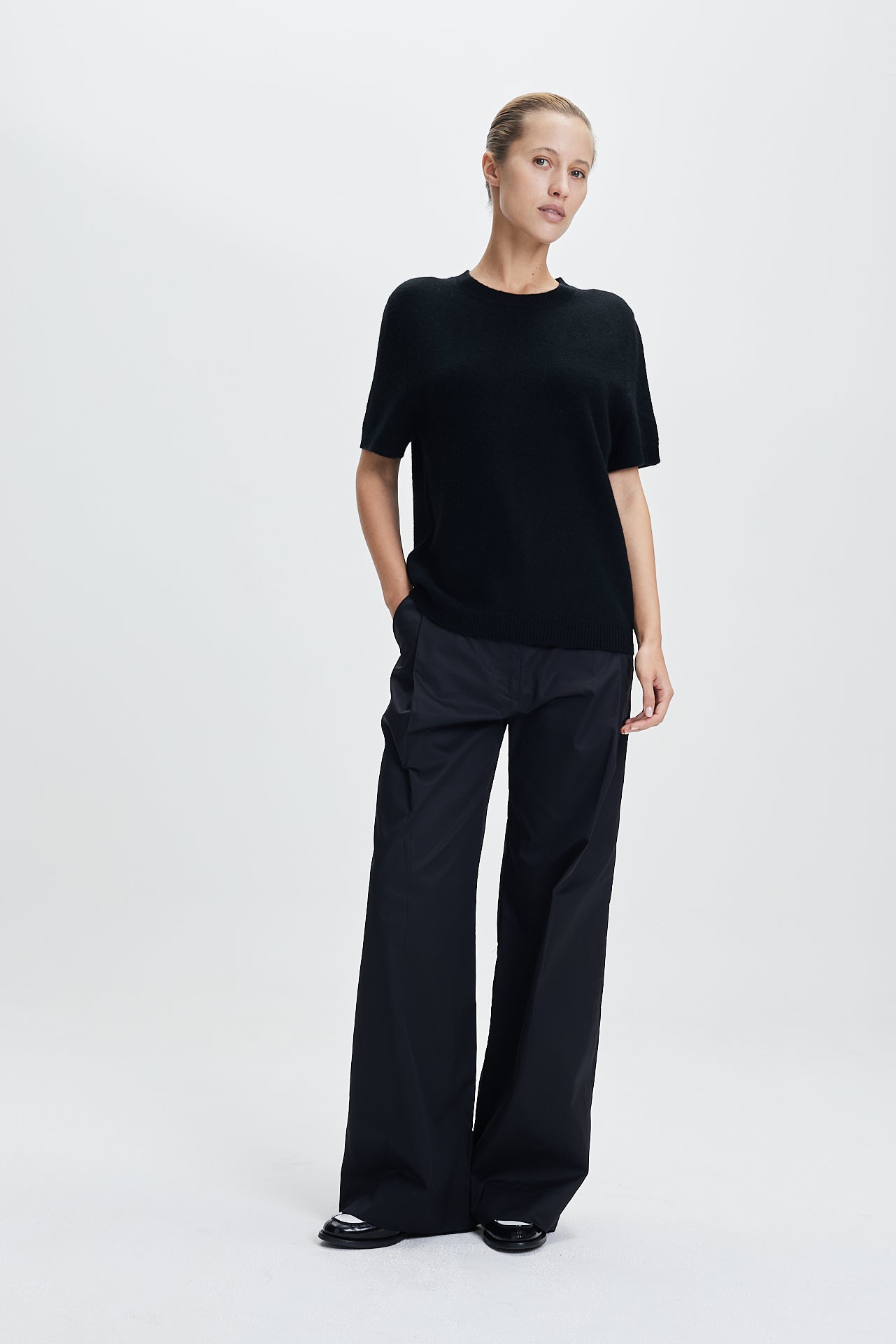 Fine Oversized T-Shirt Black