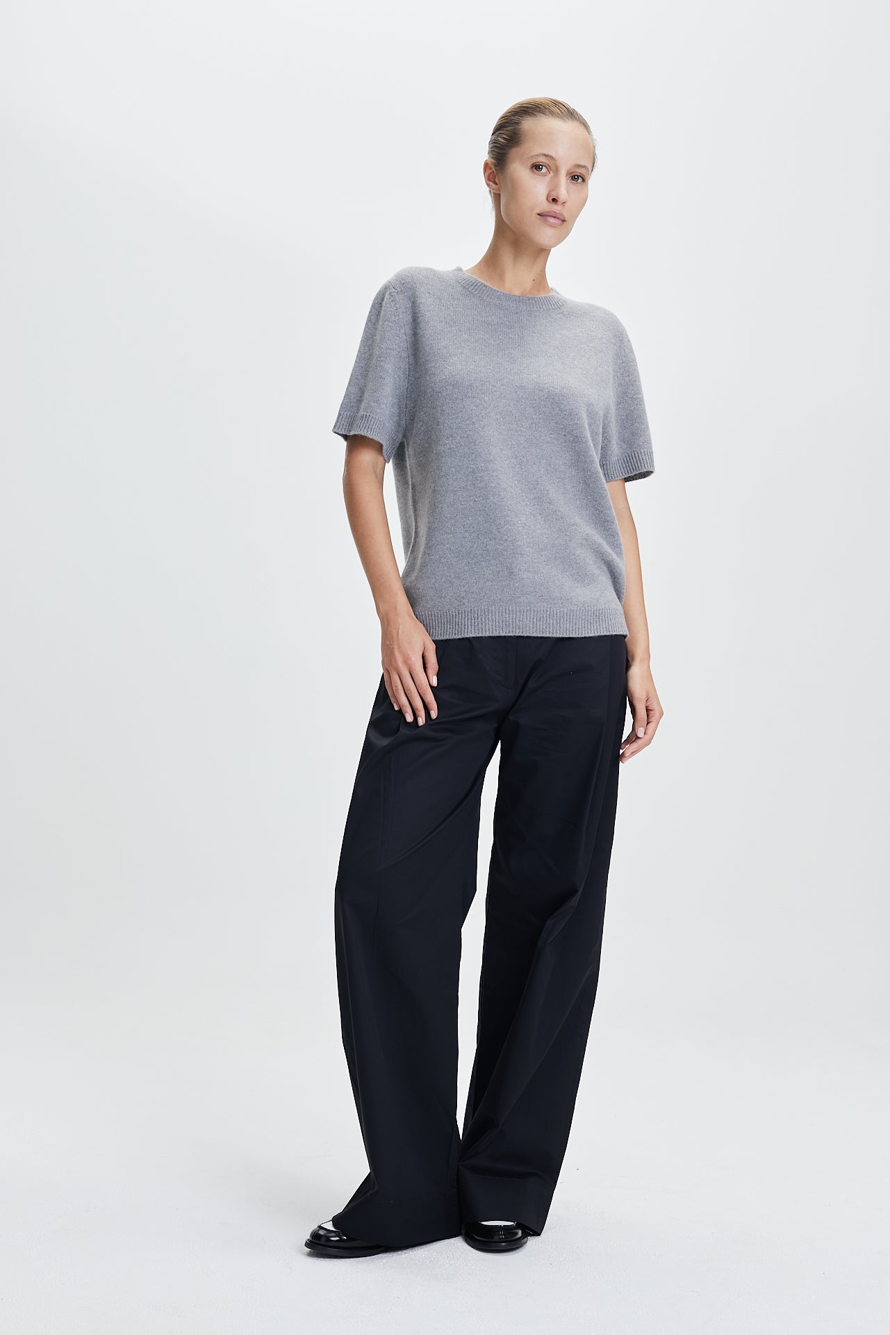 Fine Oversized T-Shirt Grey