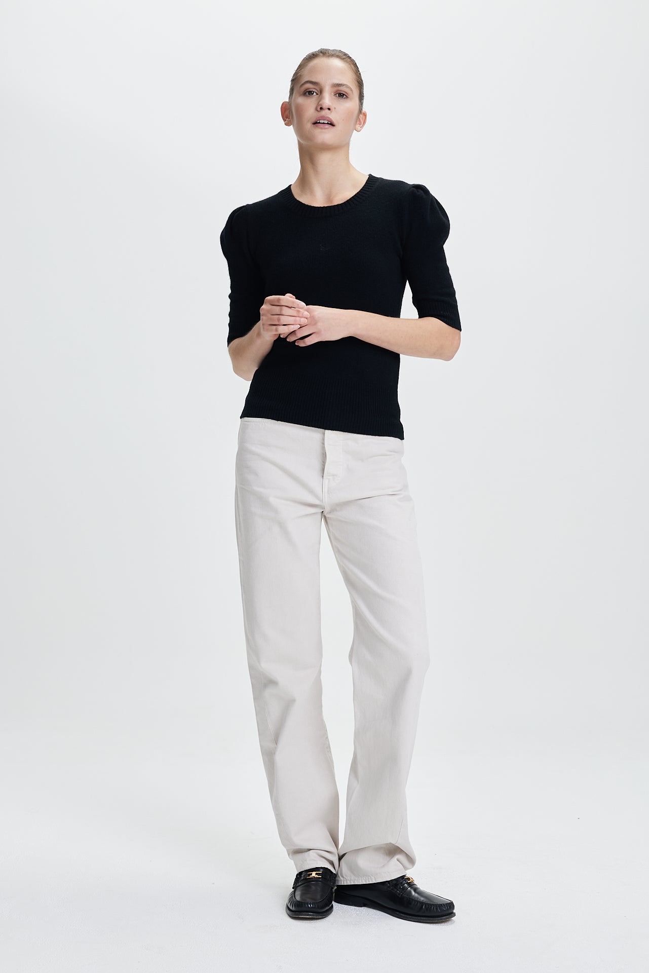 Fine Puffy T-Shirt Black