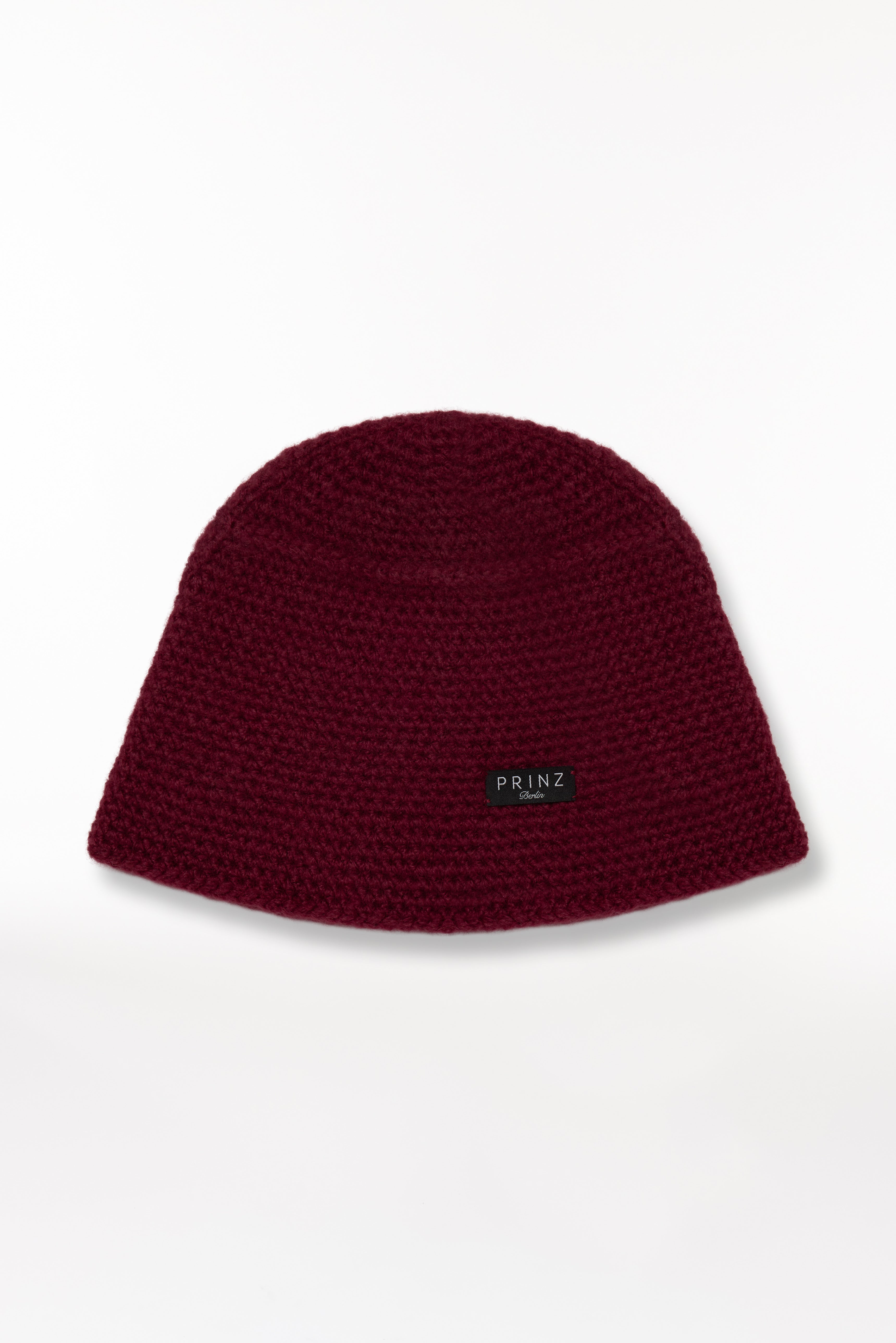 Kaschmir Bucket Hat Hand Crochet Burgundy