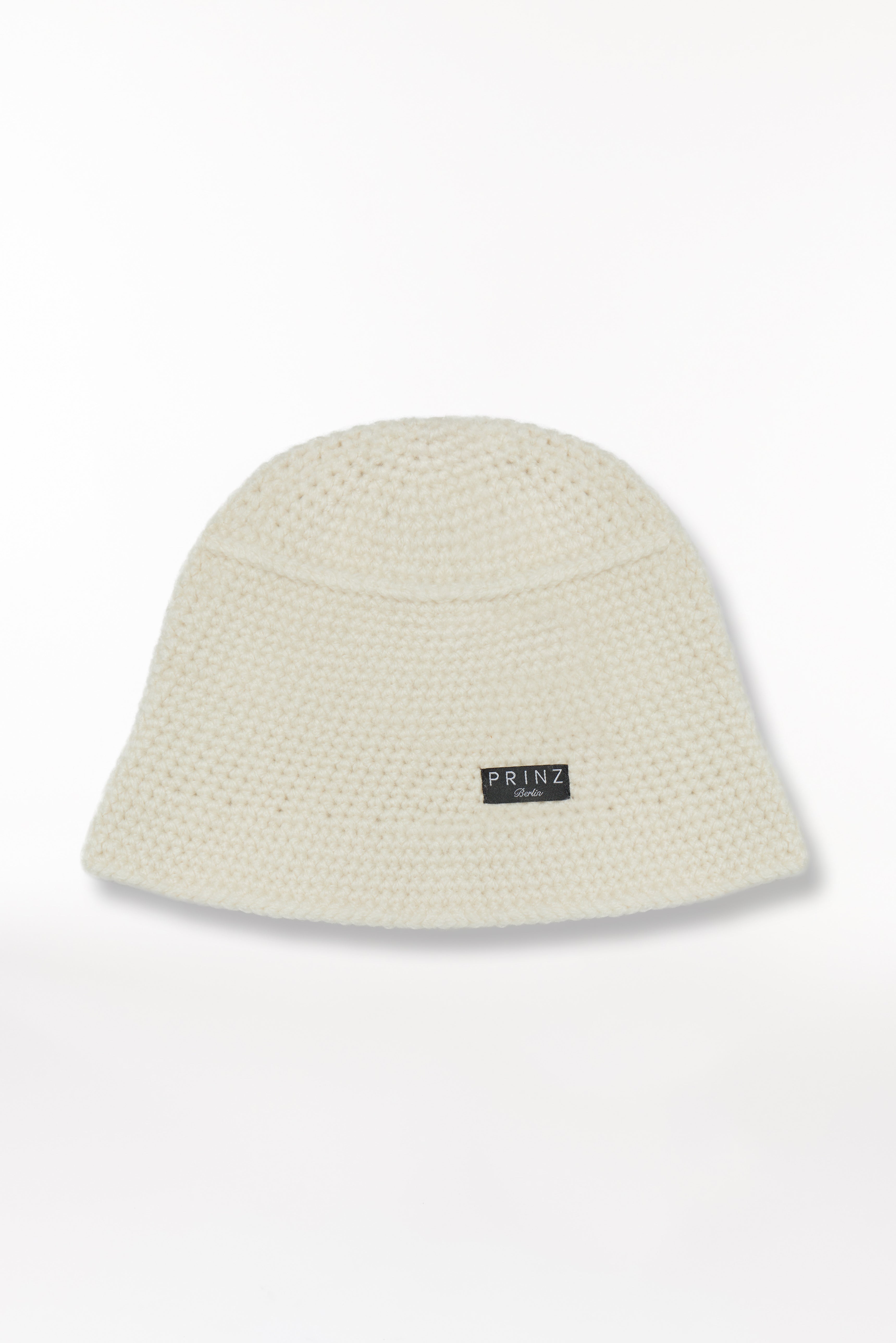 Cashmere Bucket Hat Hand Crochet White