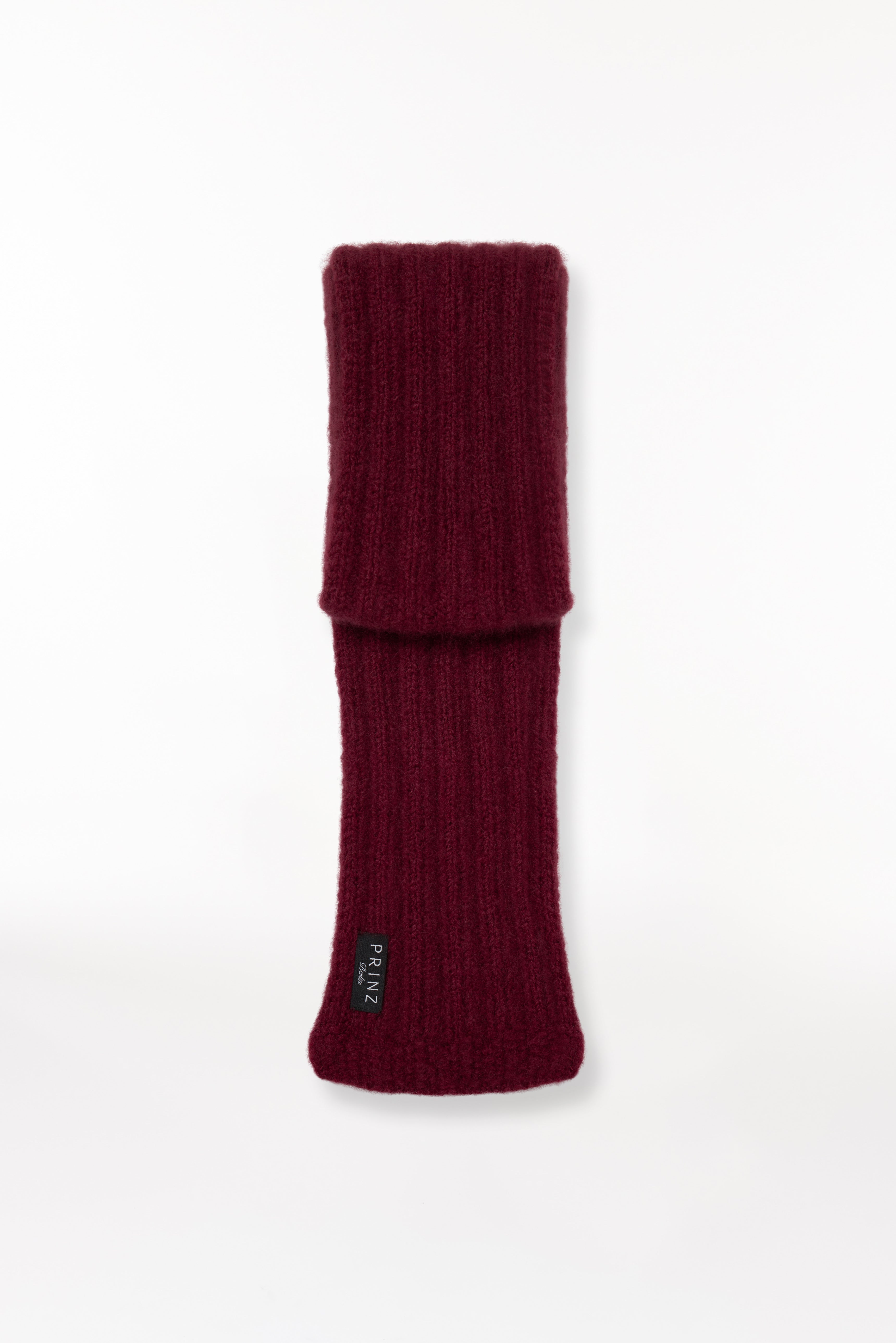 Kaschmir Kurzschal Hand Knit Bordeaux