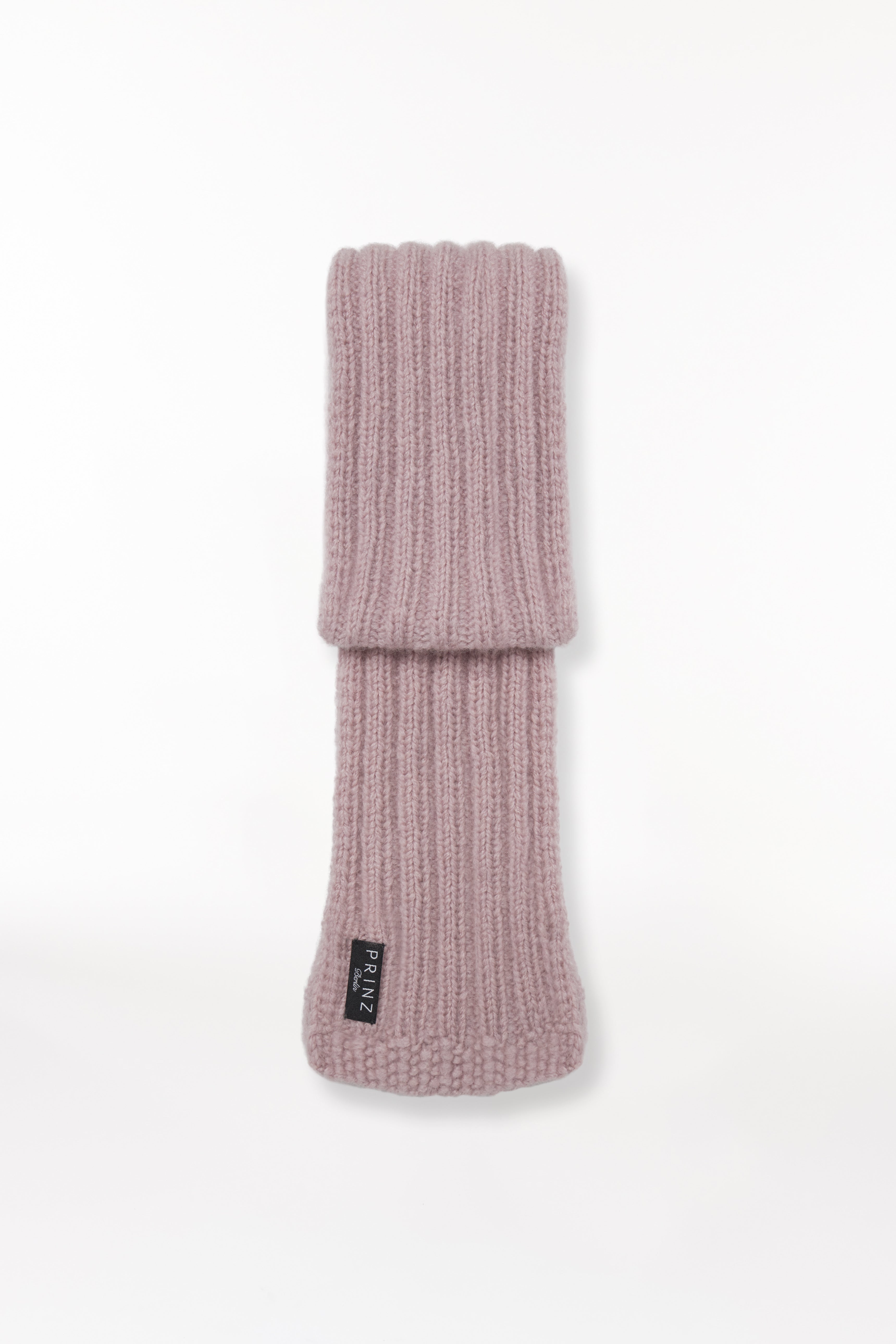 Cashmere Short Scarf Hand Knit Rose
