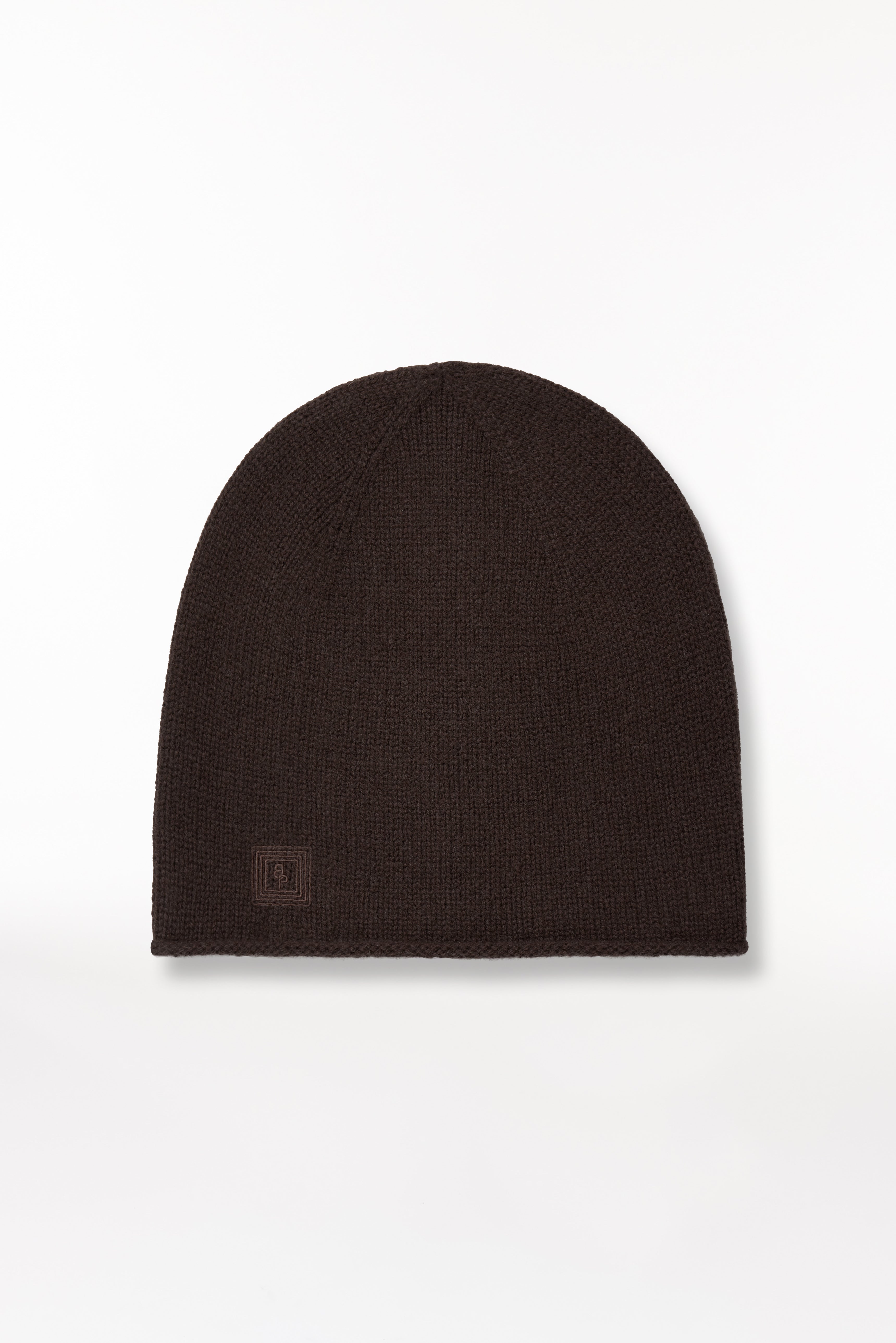 Cashmere Beanie Fine Knit Chocolate