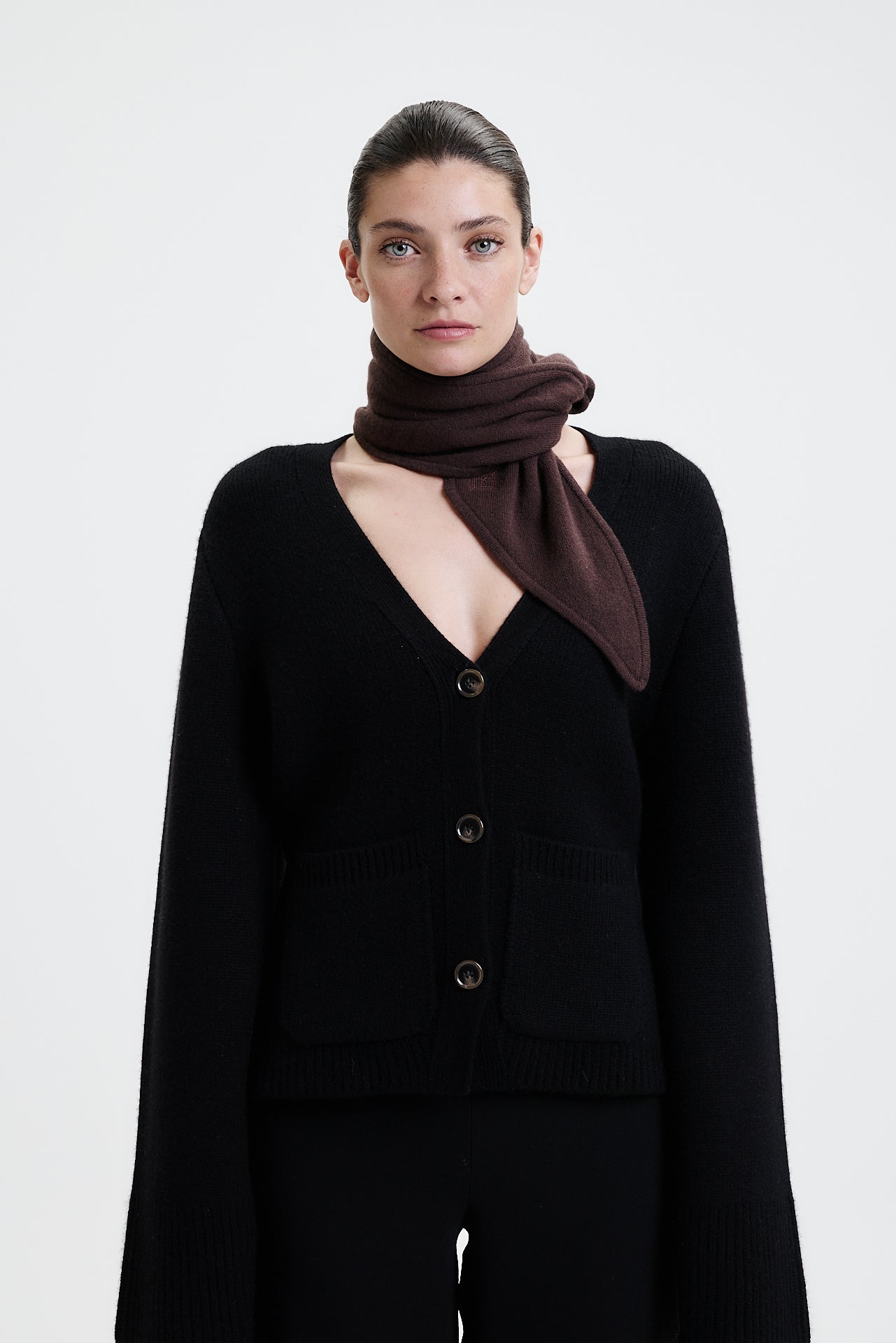 Kaschmir Bandeau Fine Knit Chocolate