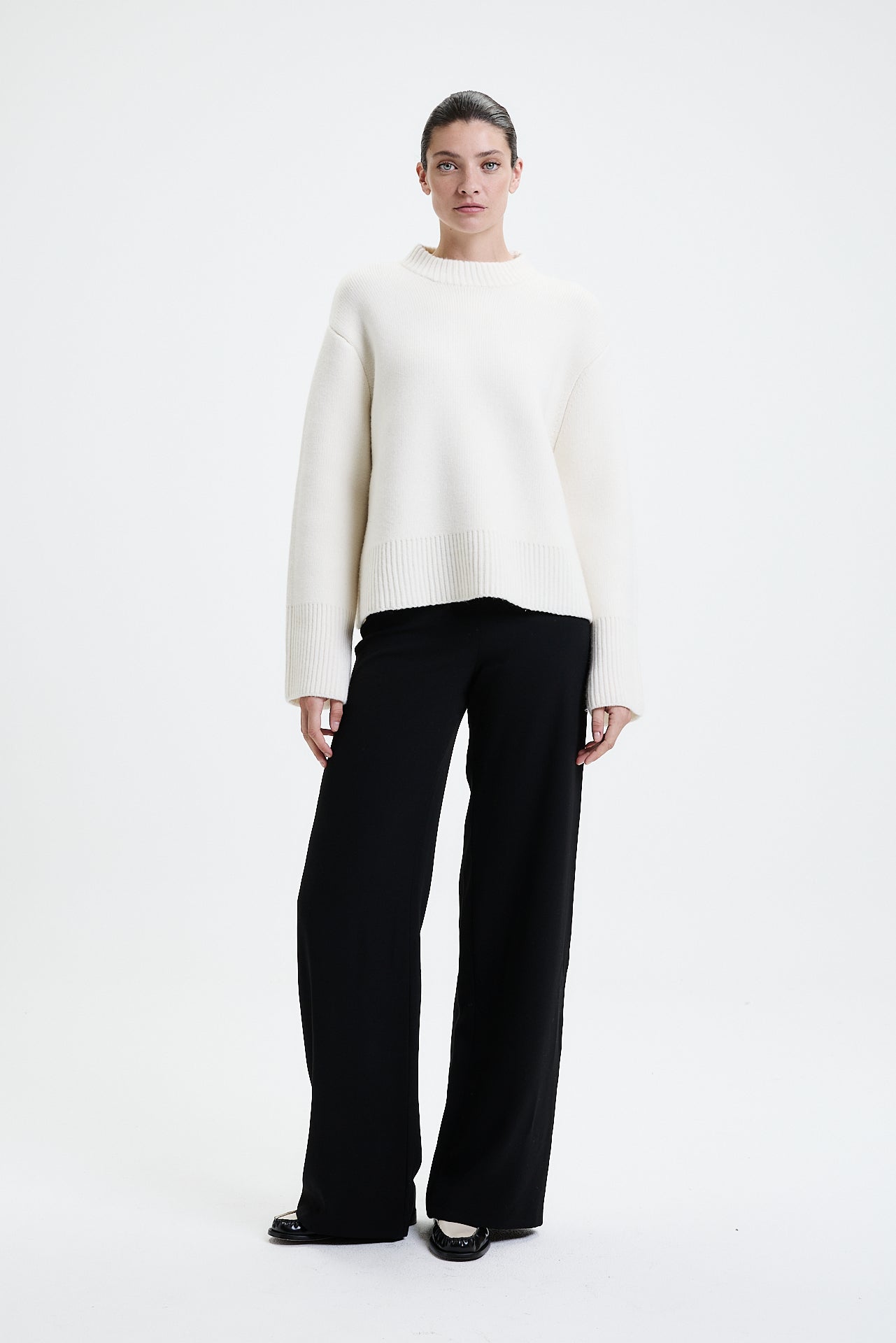 Chunky Crewneck Sweater Off-White