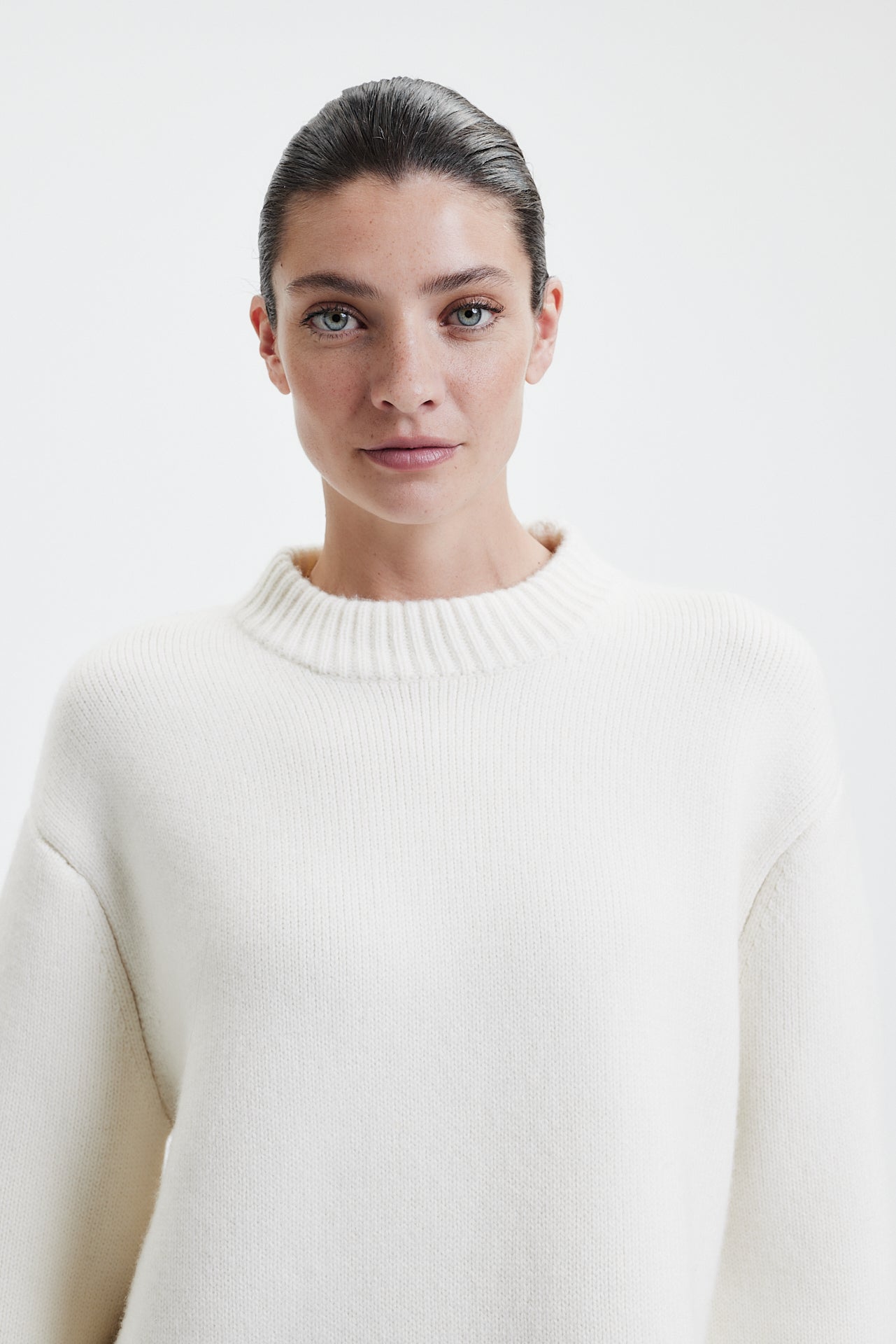 Chunky Crewneck Sweater Off-White