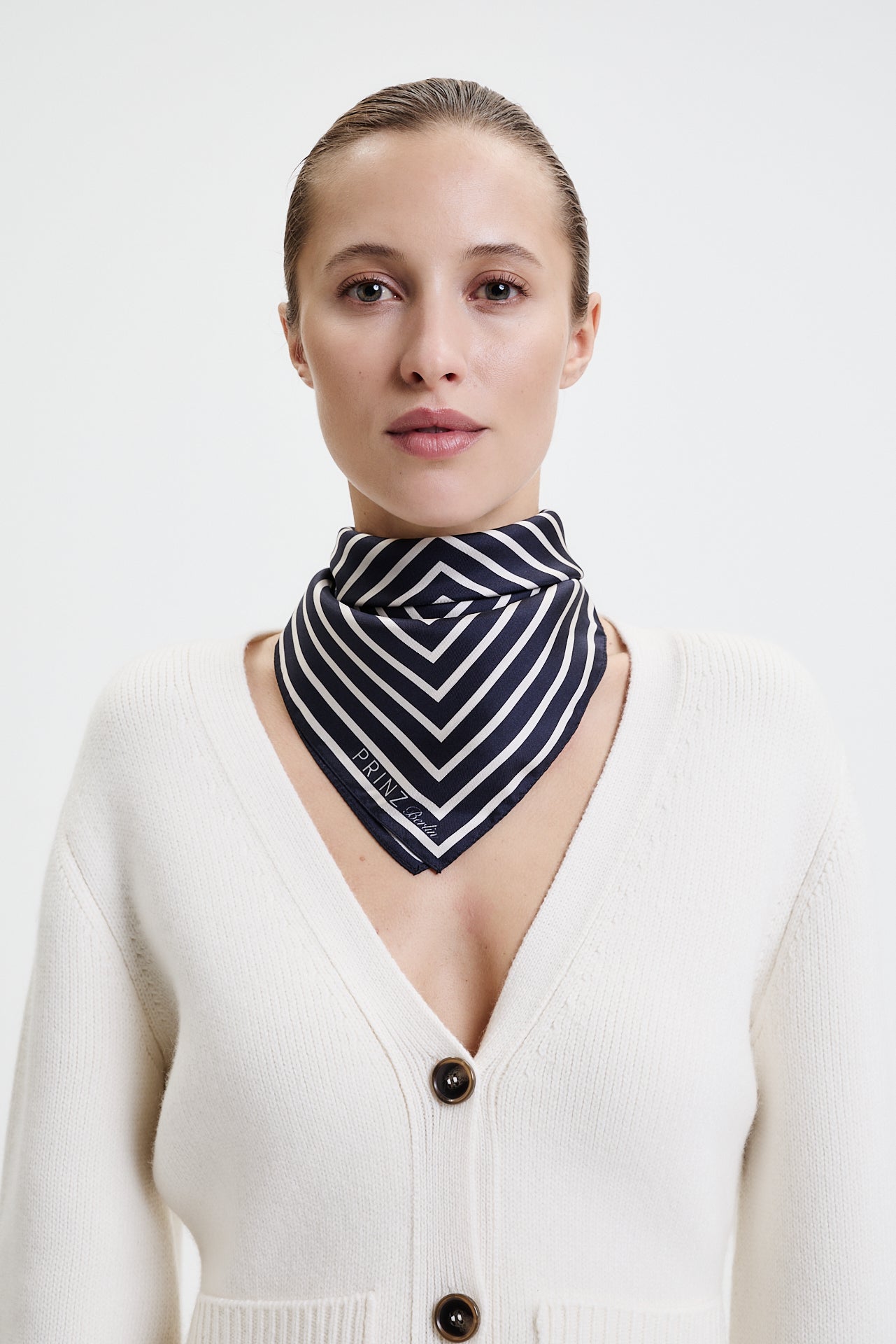 Silk Scarf Squares 70 Dark Blue