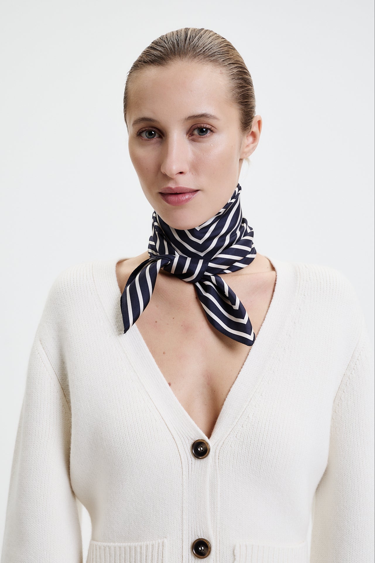 Silk Scarf Squares 70 Dark Blue