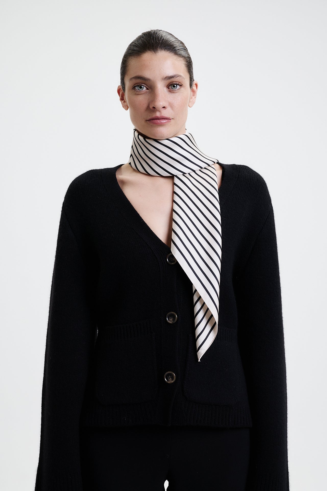 Silk Scarf Squares 90 Off-White