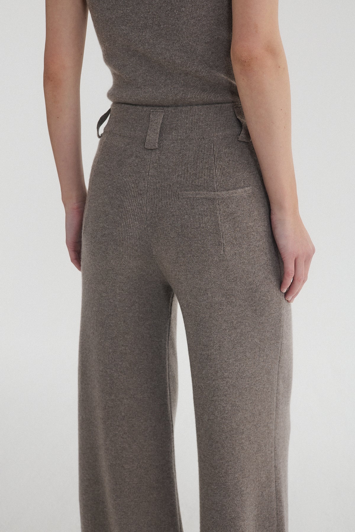 Rib Tank Top Grey