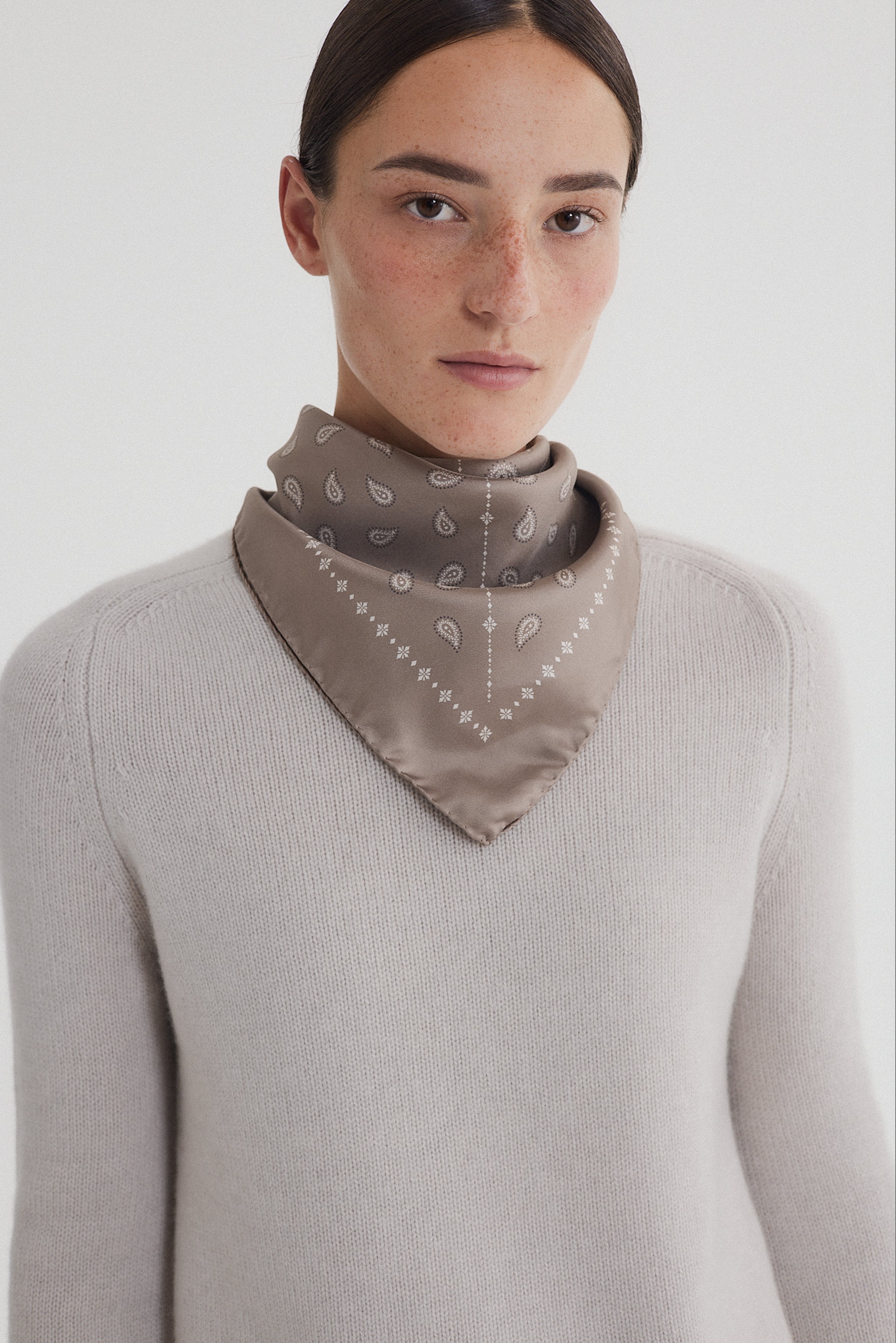 Paisley Scarf 70 Mocha