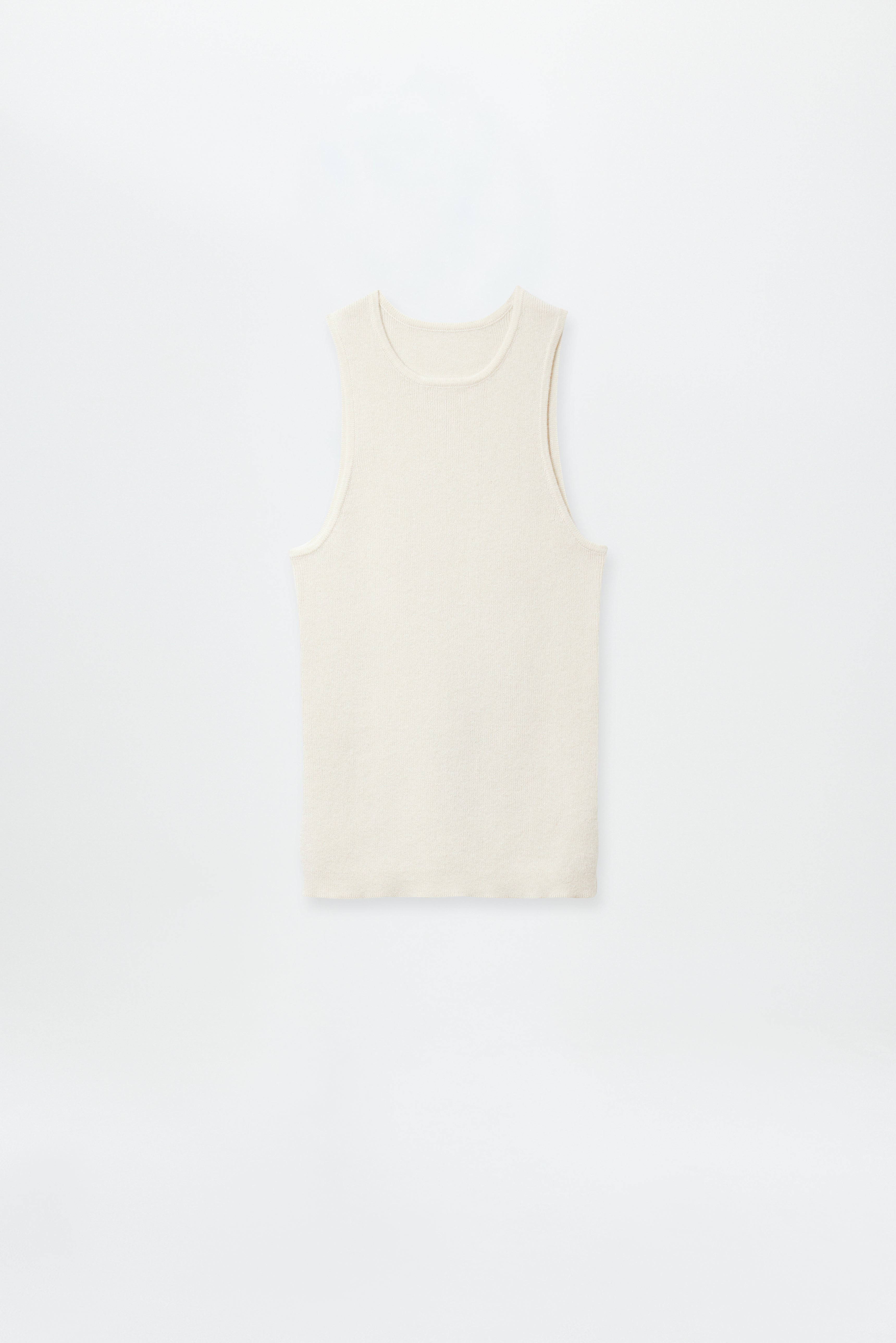 Rib Tank Top Off-White