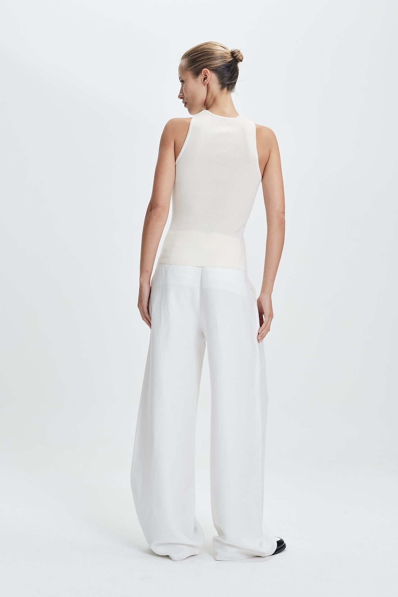 Rib Tank Top Off-White