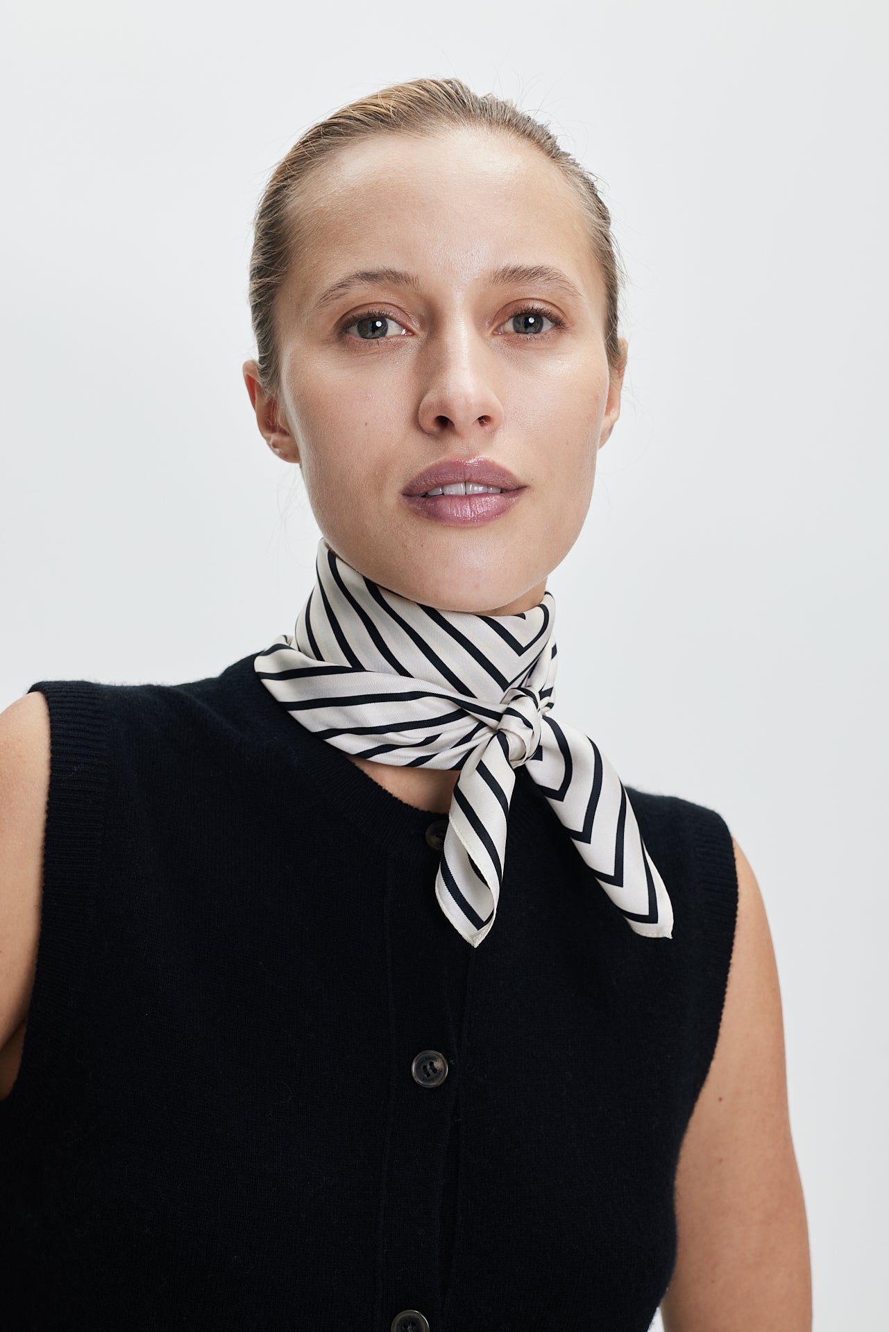 Silk Scarf Squares 70 Off-White