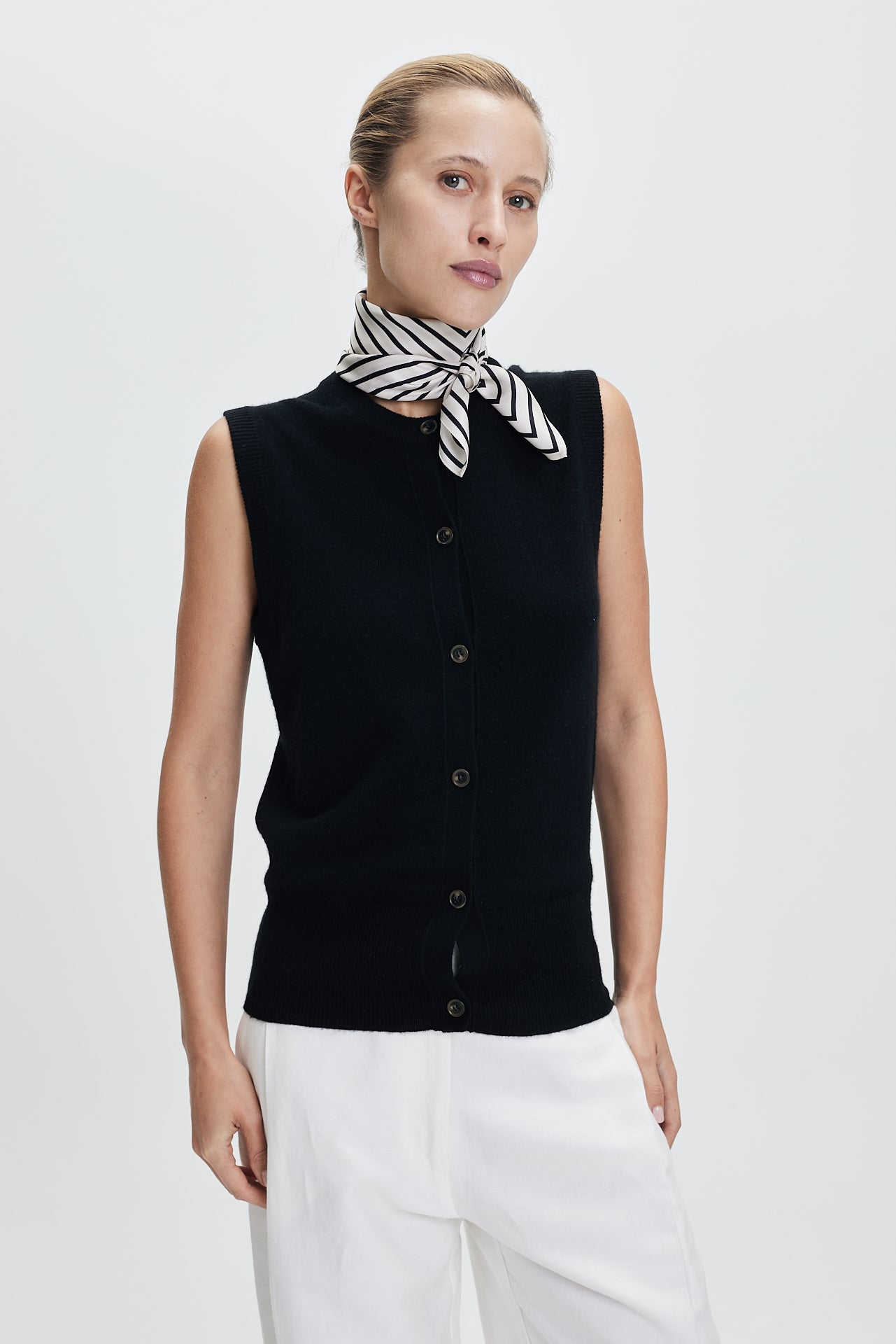 Silk Scarf Squares 70 Off-White