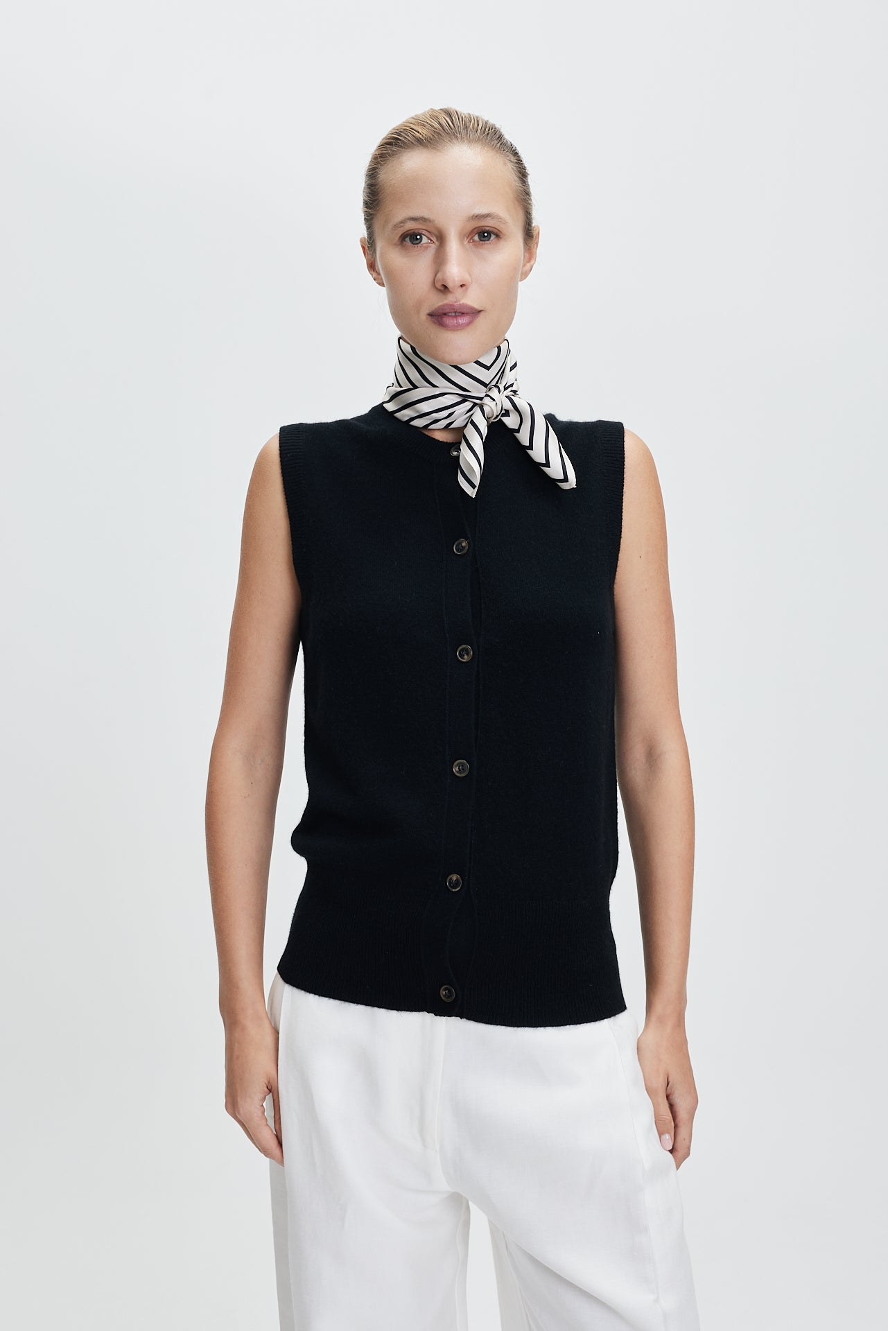 Silk Scarf Squares 70 Off-White