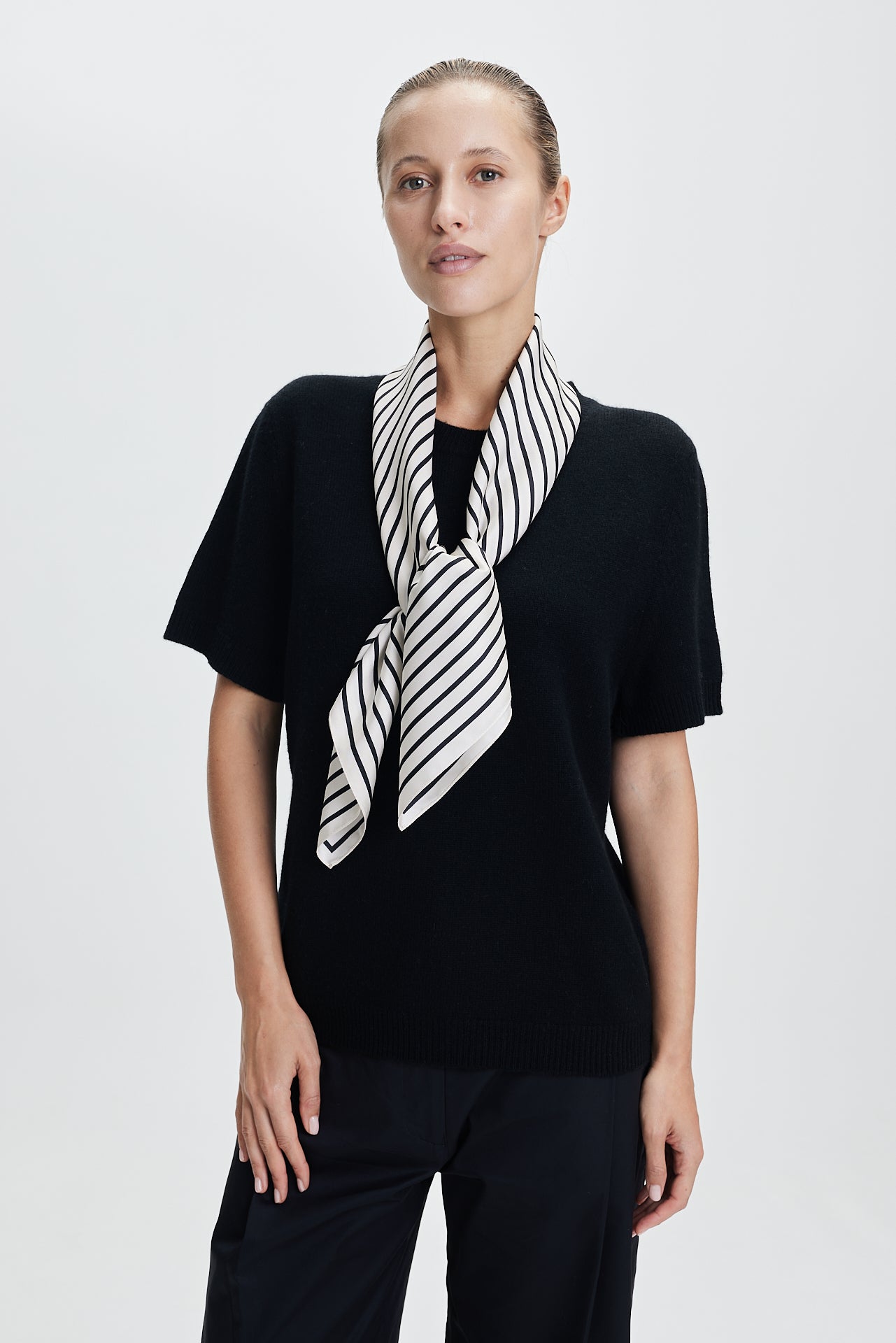 Silk Scarf Squares 90 Off-White