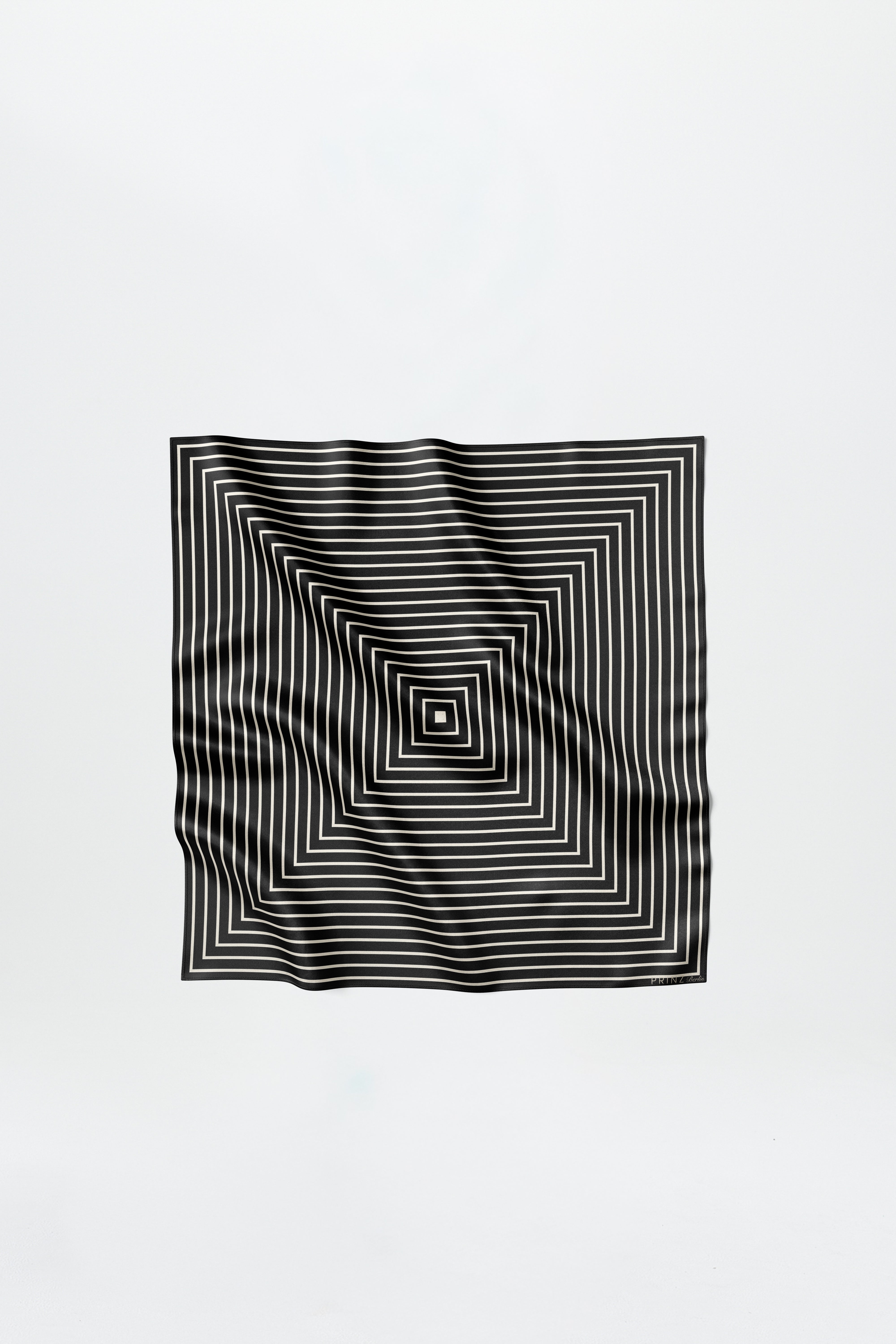 Silk Scarf Squares 70 Black