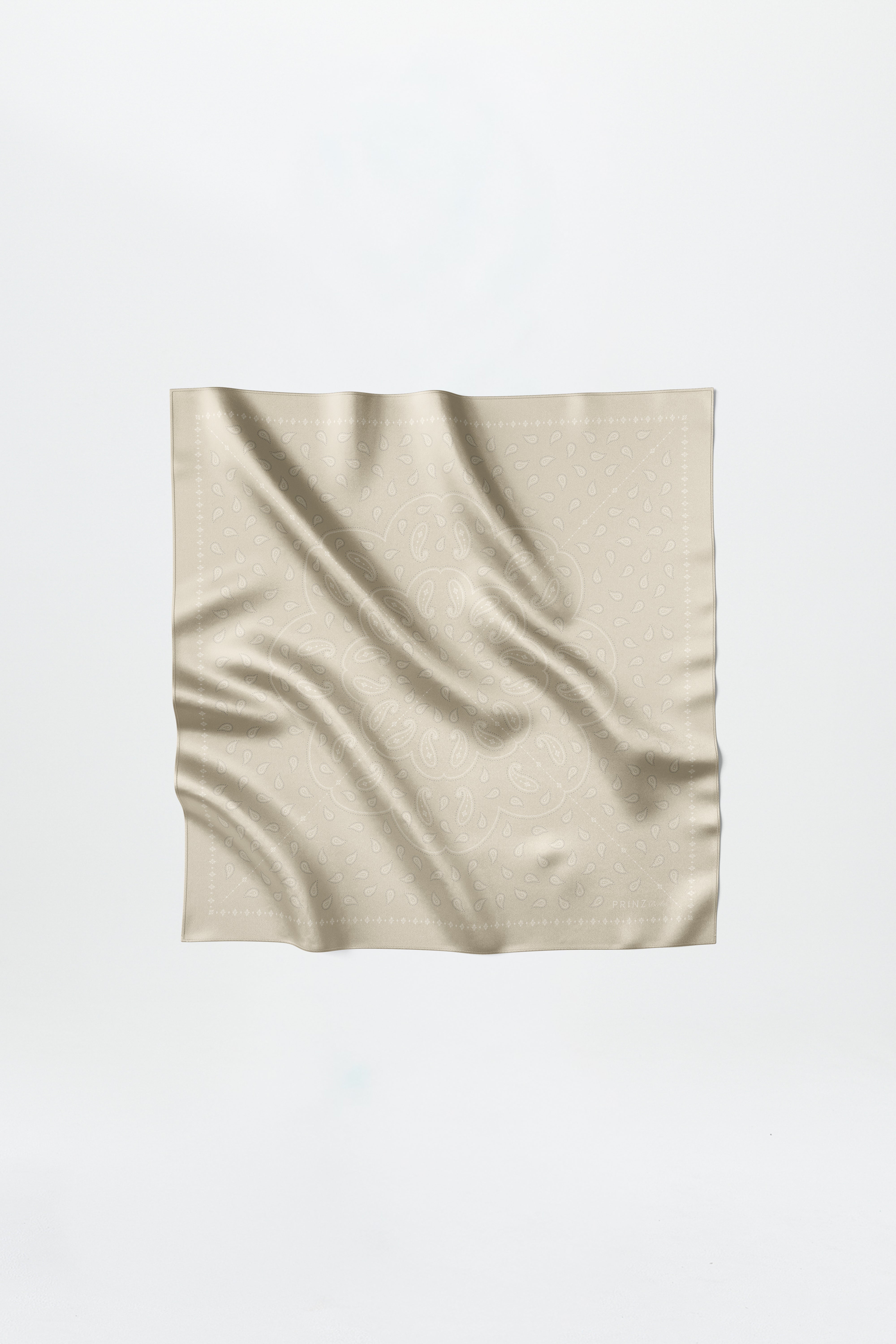 Silk Scarf Paisley 50 Sand