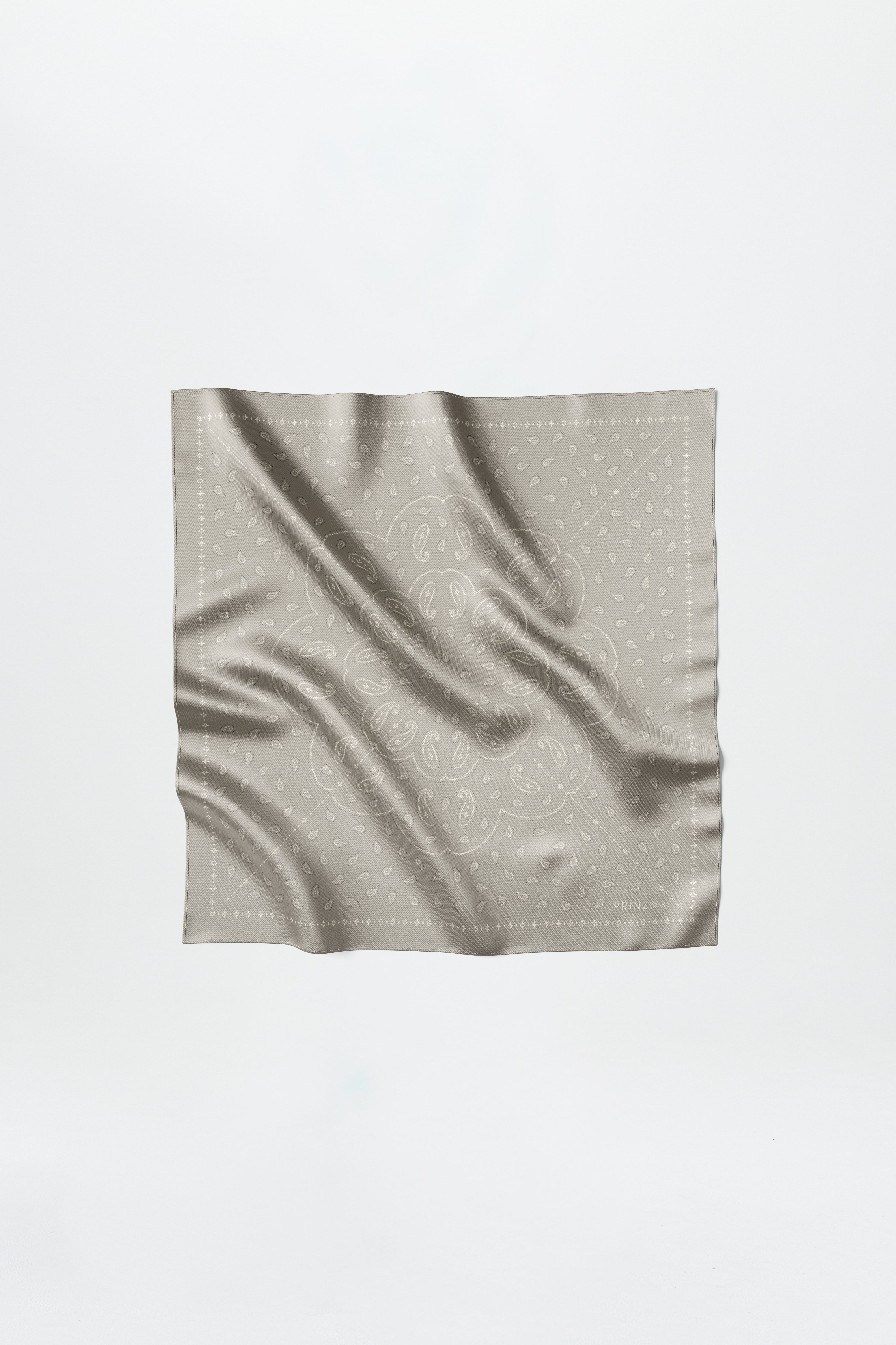 Silk Scarf Paisley 70 Vanilla